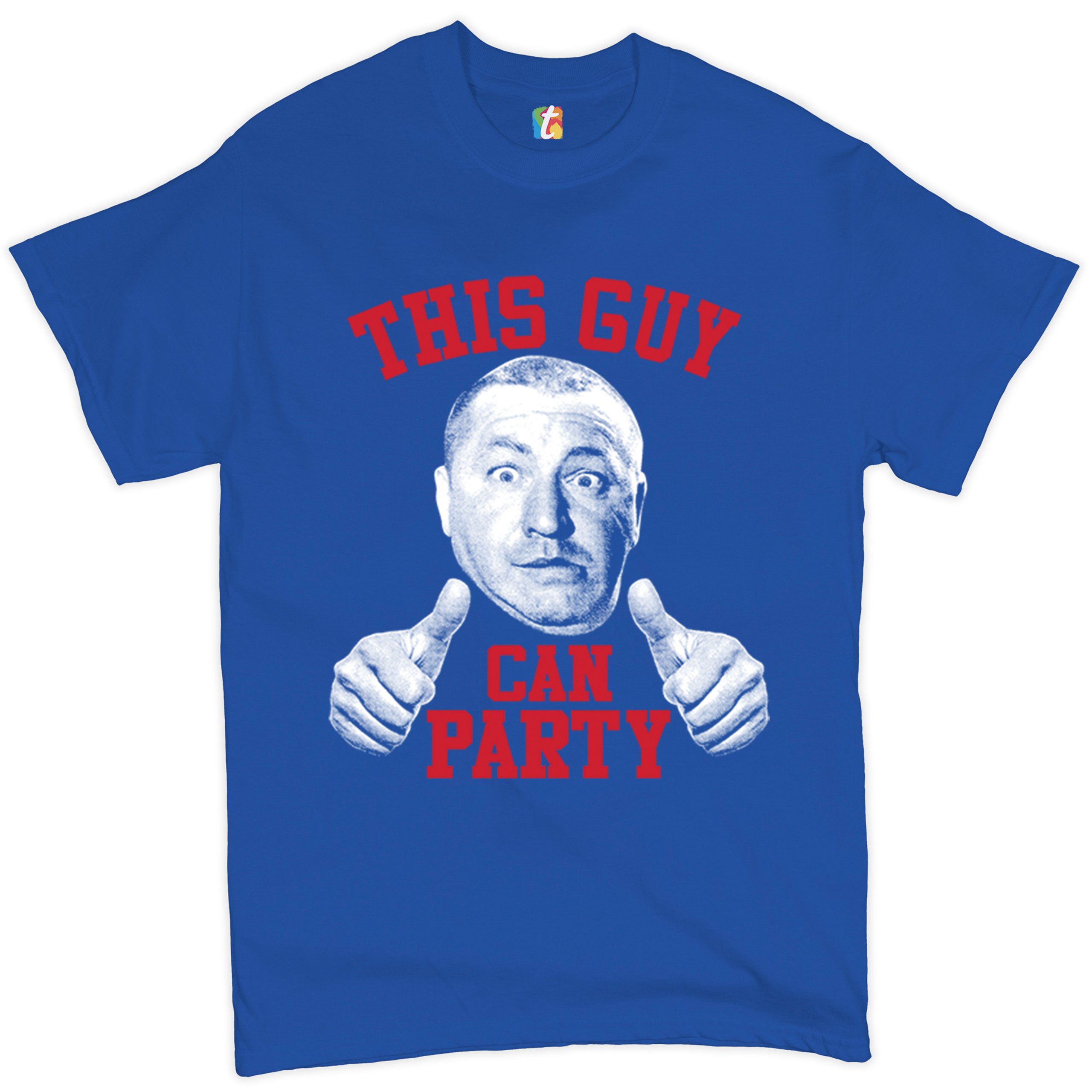 This Guy Can Party T-shirt Curly Howard The Three Stooges Men's Tee - Picture 38 of 45