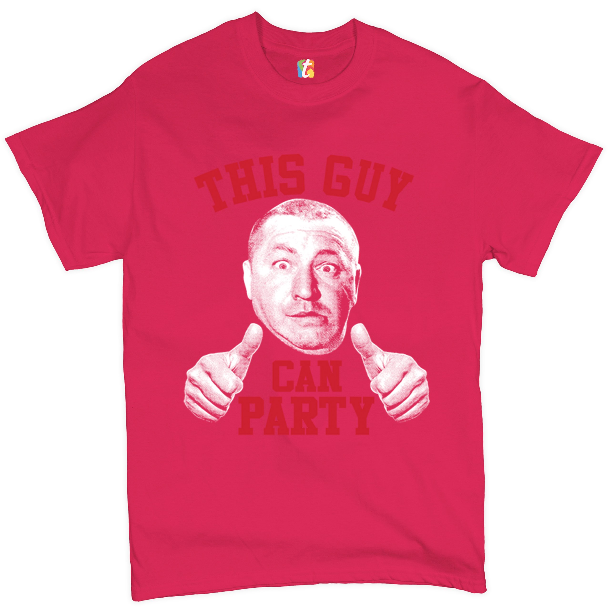 This Guy Can Party T-shirt Curly Howard The Three Stooges Men's Tee - Picture 10 of 45