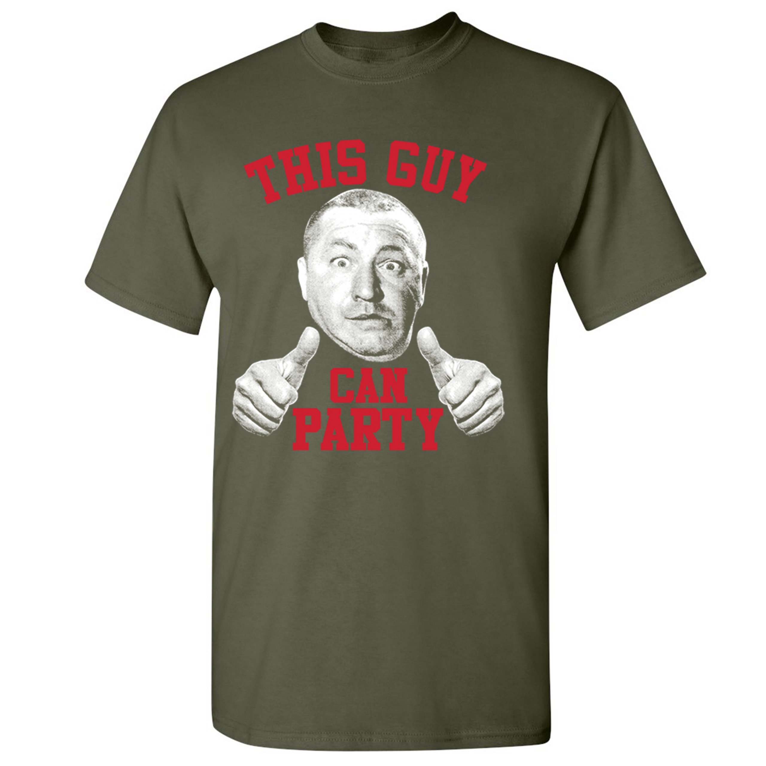 This Guy Can Party T-shirt Curly Howard The Three Stooges Men's Tee - Picture 35 of 45