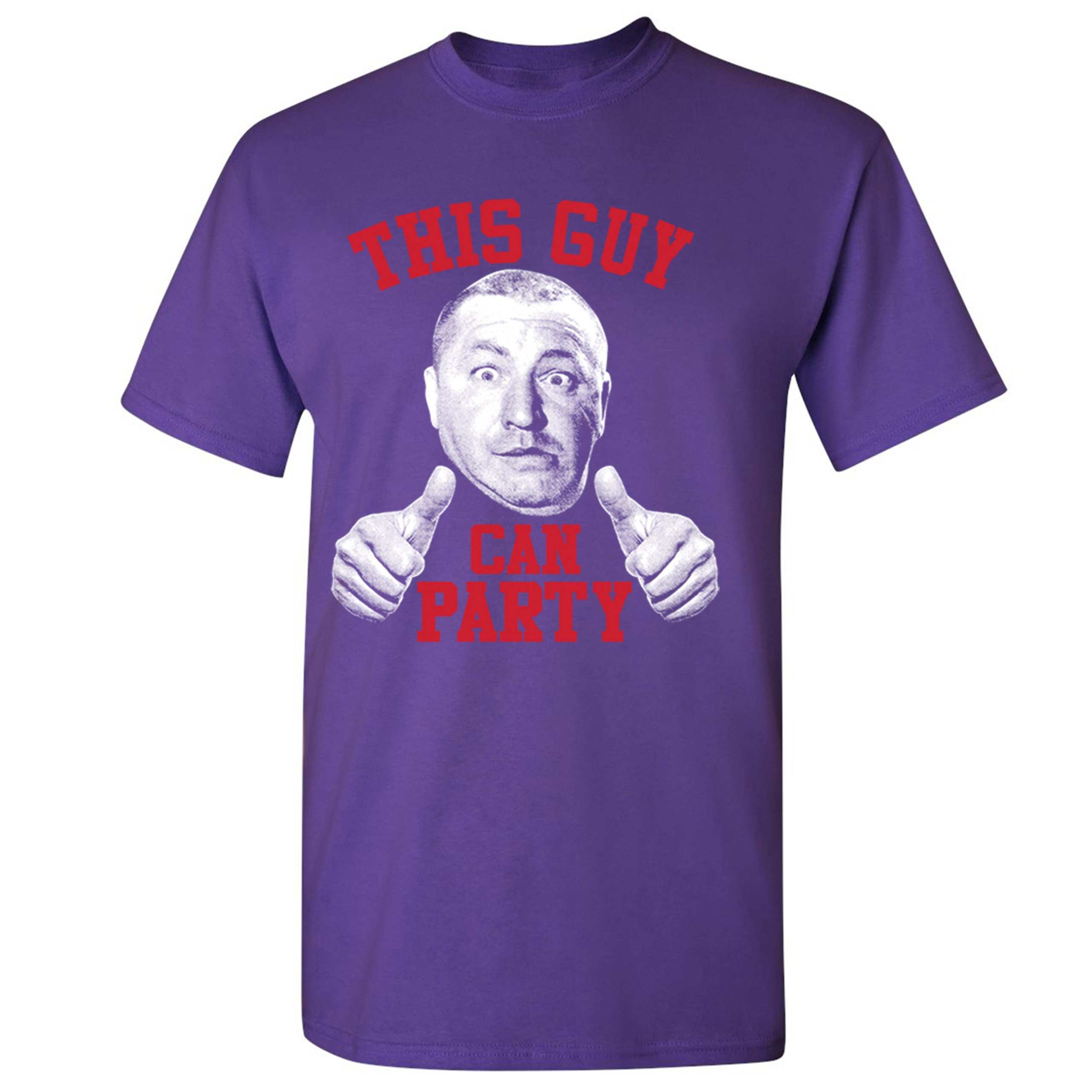 This Guy Can Party T-shirt Curly Howard The Three Stooges Men's Tee - Picture 15 of 45