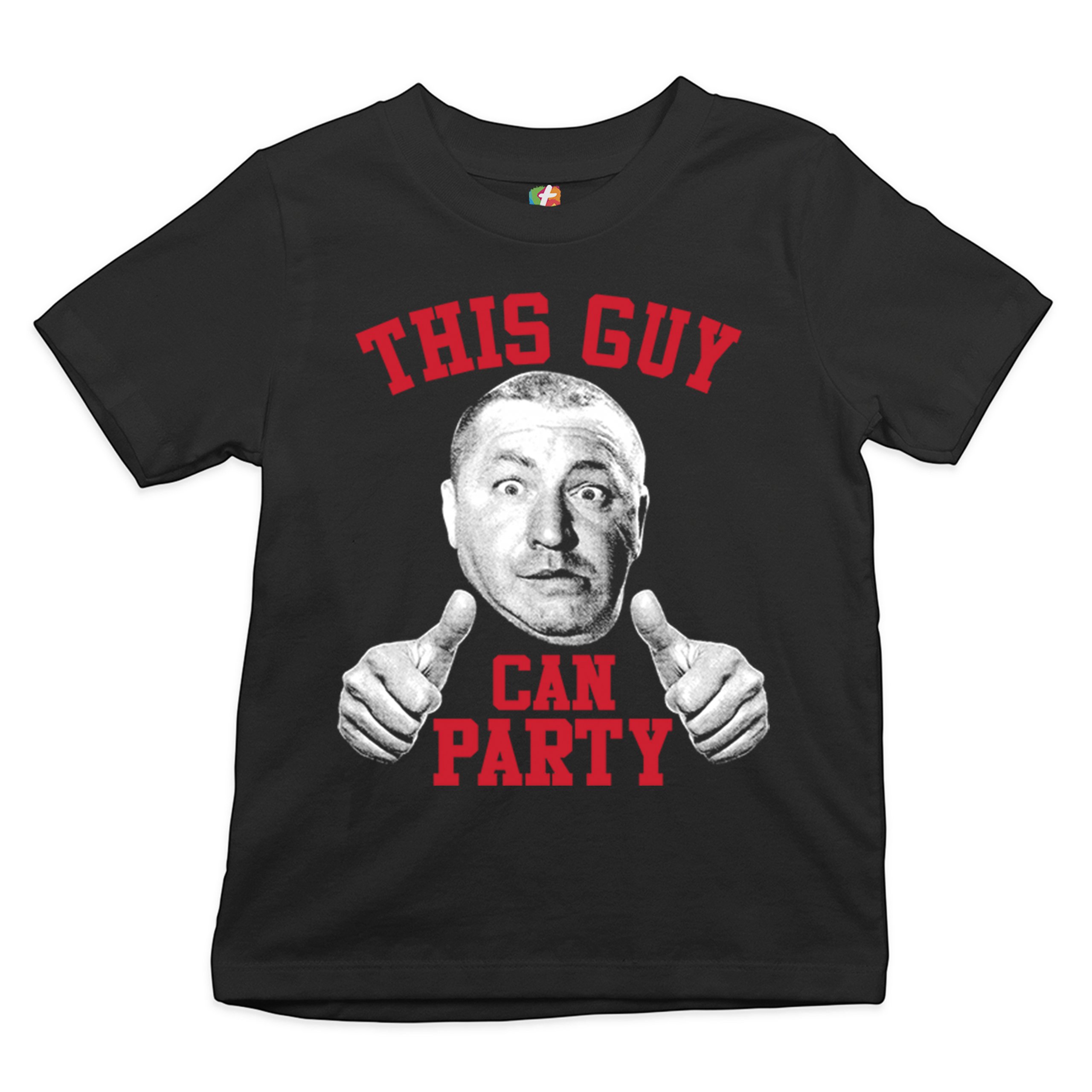 This Guy Can Party Youth T-shirt Curly Howard The Three Stooges Kids - Picture 2 of 17