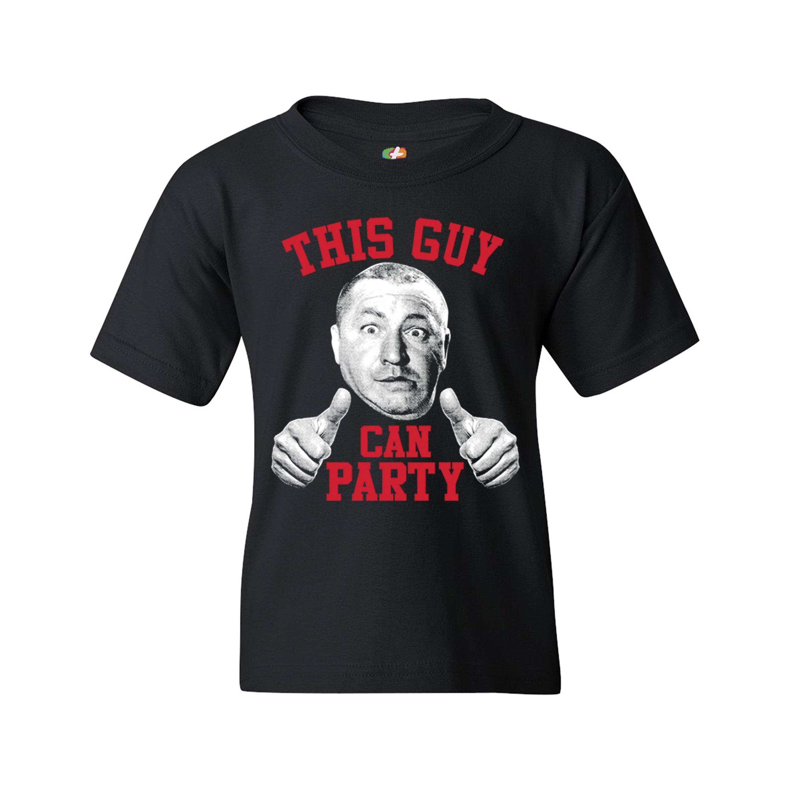 This Guy Can Party Youth T-shirt Curly Howard The Three Stooges Kids - Picture 3 of 17