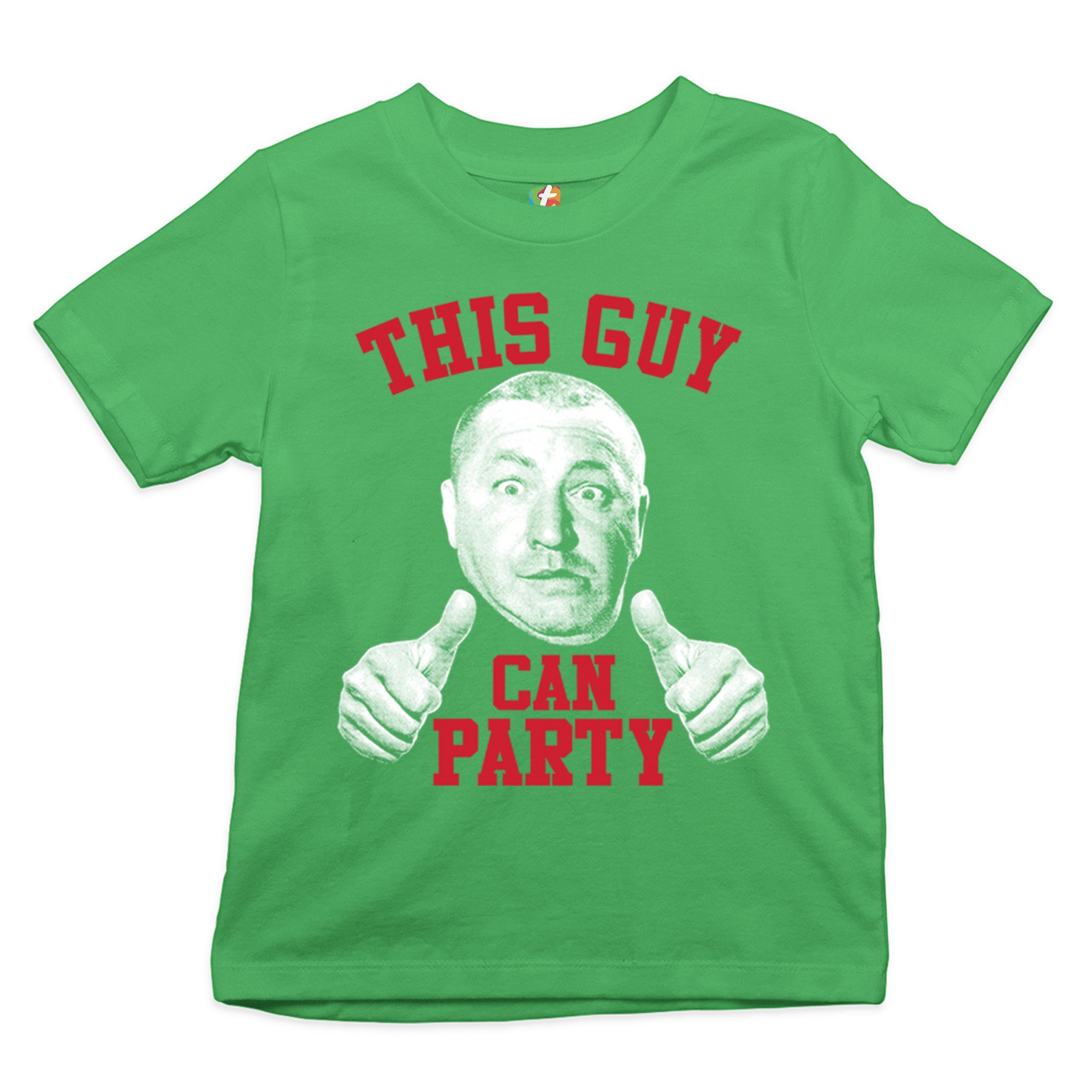 This Guy Can Party Youth T-shirt Curly Howard The Three Stooges Kids - Picture 6 of 17