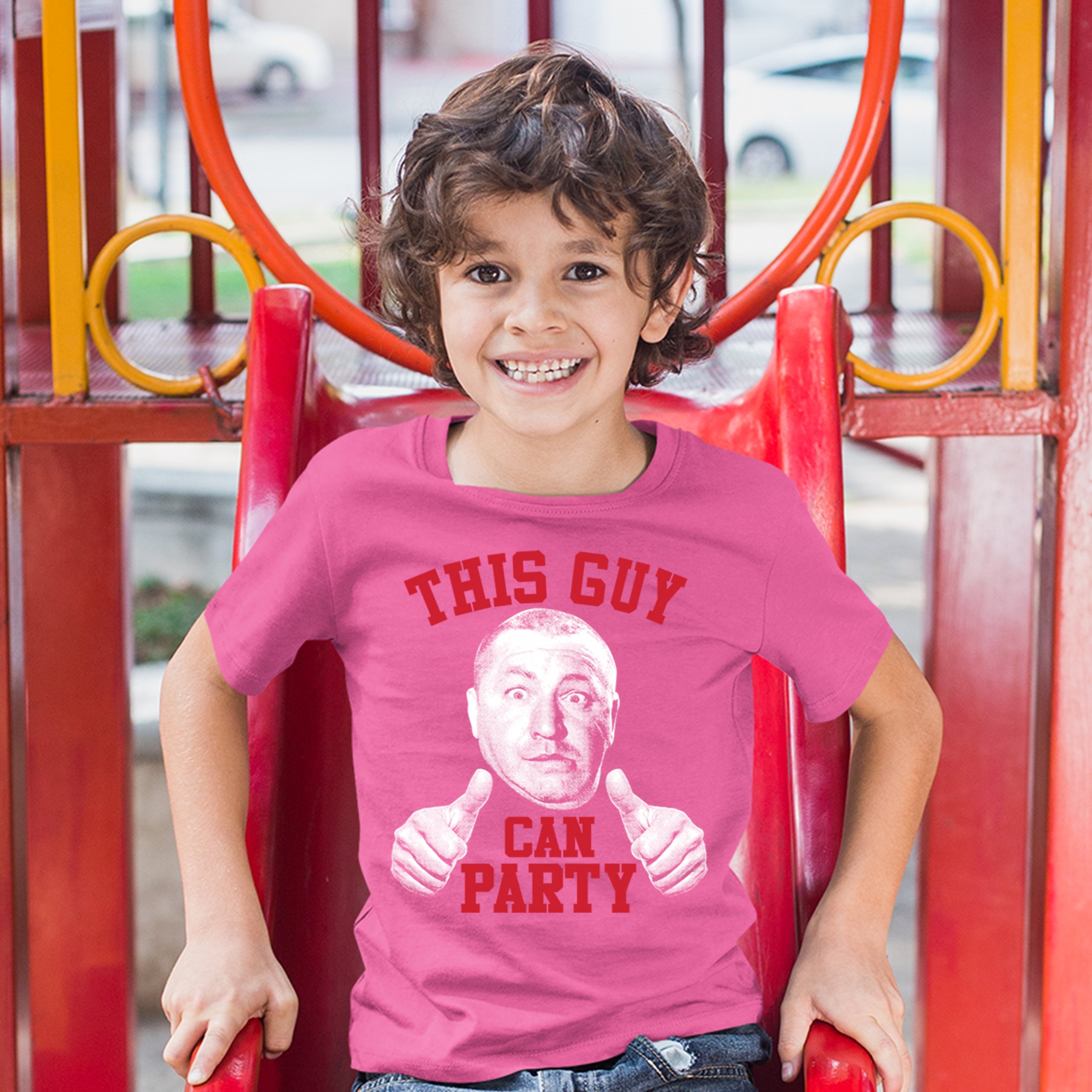 This Guy Can Party Youth T-shirt Curly Howard The Three Stooges Kids - Picture 17 of 17