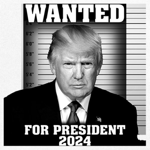 Donald Trump Wanted for President 2024 Women's Tank Top Mugshot MAGA America - Picture 18 of 36