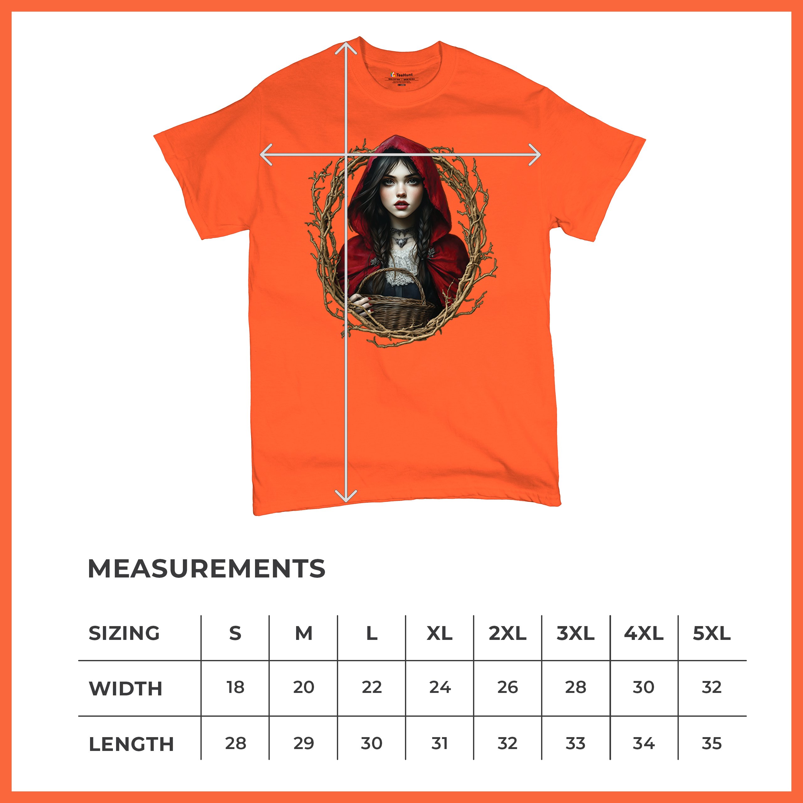 Storybook Red Riding Hood T-shirt Gothic Fairytale Cute Little Girl Men's Tee - Picture 22 of 113