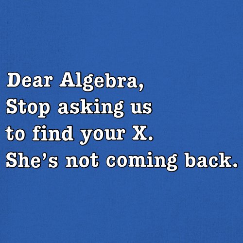 Dear Algebra Stop Asking Us To Find Your X Youth T-shirt Funny Humor ...