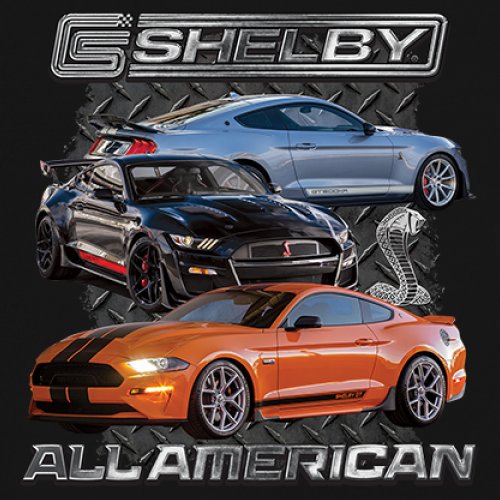 ALTRA Shelby All American Cobra T shirt maniche lunghe Mustang Muscle Car Racing GT 500