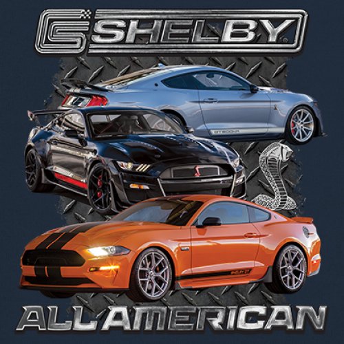 Shelby All American Cobra Women's Long Sleeve T-shirt Mustang Muscle Car Racing