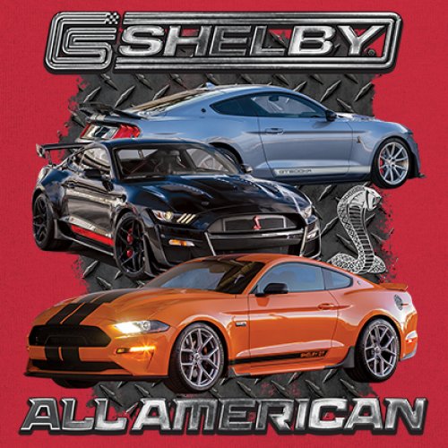 Shelby All American Cobra Women's Long Sleeve T-shirt Mustang Muscle Car Racing