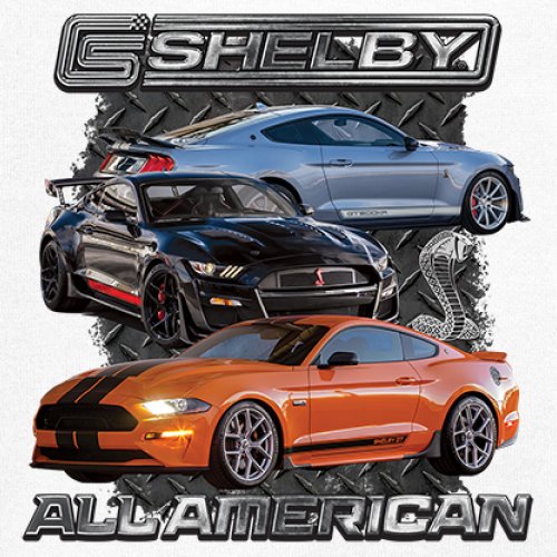 Shelby All American Cobra Women's Long Sleeve T-shirt Mustang Muscle Car Racing