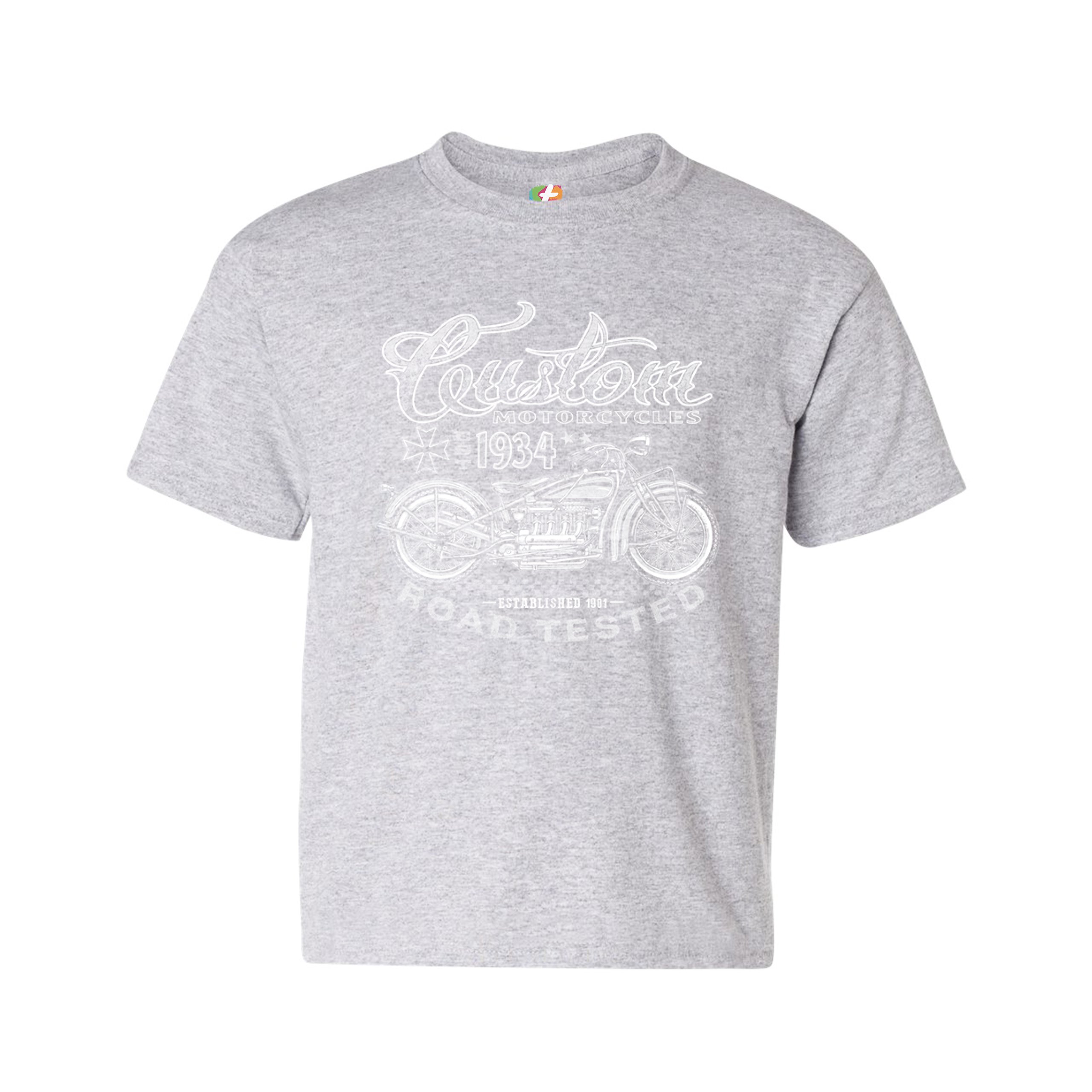 Custom Motorcycles Road Tested Youth T-shirt Bobber Biker Gang MC Kids - Picture 7 of 25