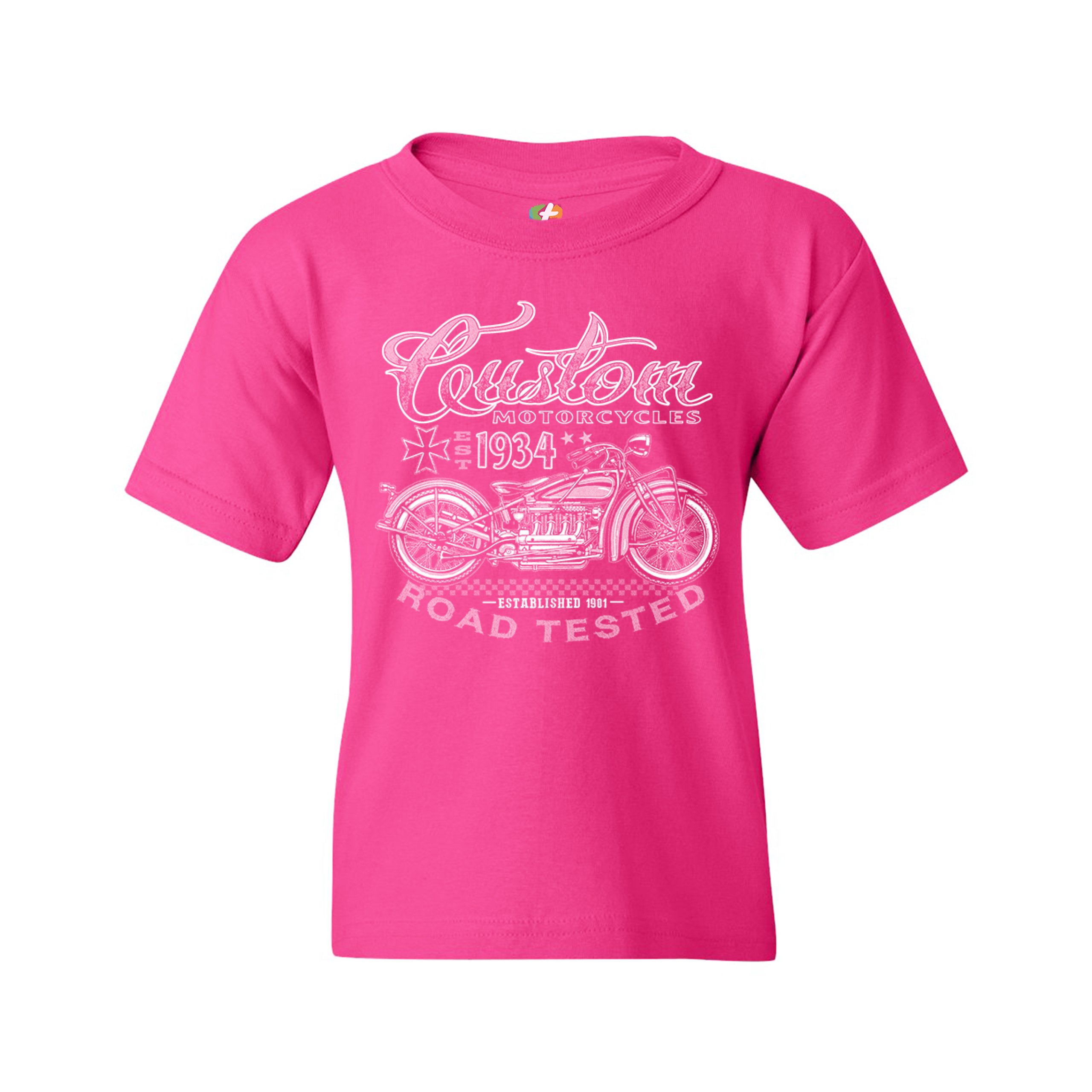 Custom Motorcycles Road Tested Youth T-shirt Bobber Biker Gang MC Kids - Picture 23 of 25