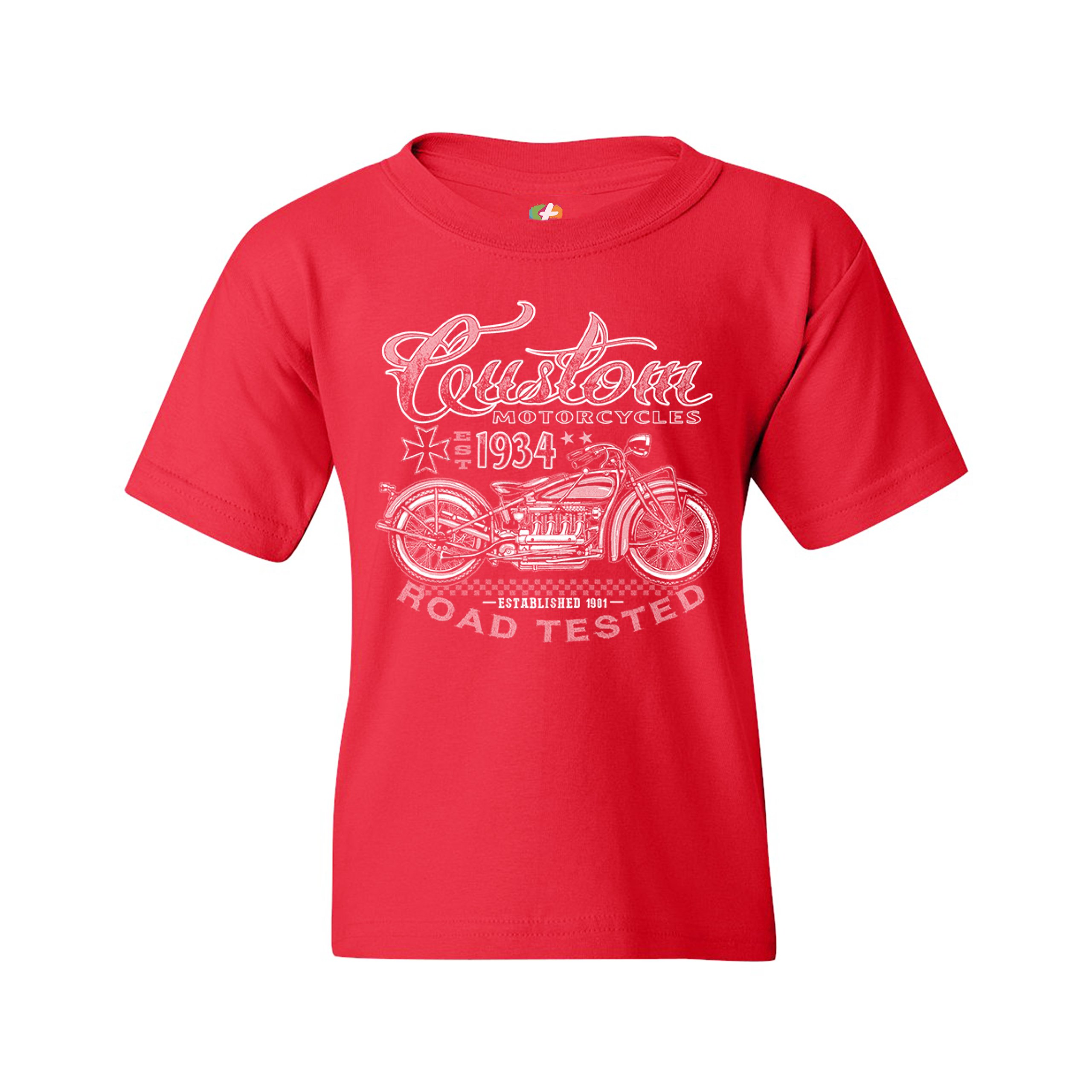 Custom Motorcycles Road Tested Youth T-shirt Bobber Biker Gang MC Kids - Picture 11 of 25