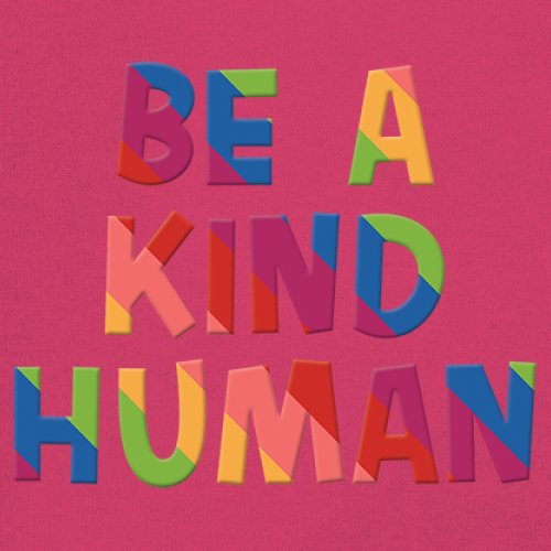 Be a Kind Human Puff Print T-Shirt Positive Message Diversity Peace Women's Tee - Picture 46 of 50