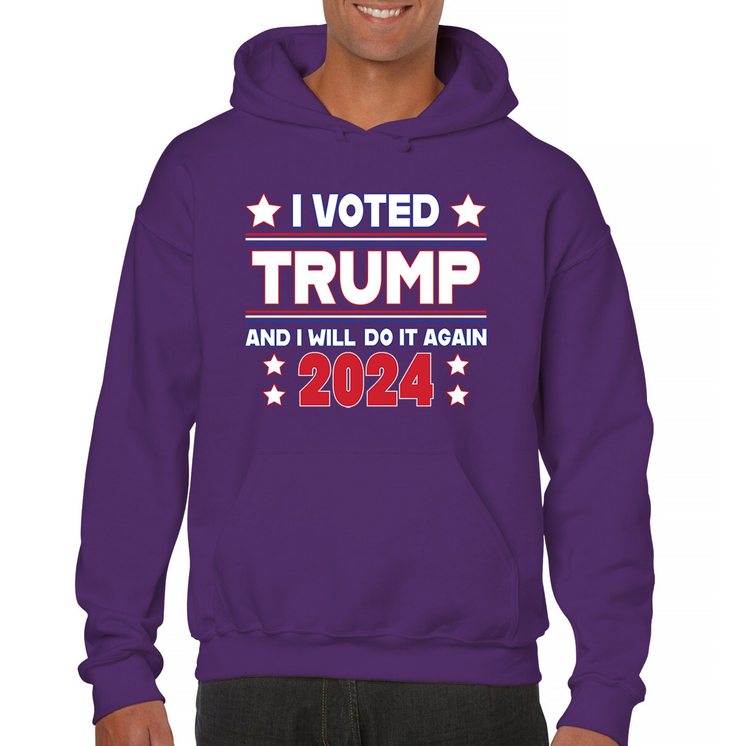 I Voted Trump and Will Do it Again 2024 Sweatshirt MAGA America I Voted Trump and Will Do it Again 2024 Sweatshirt MAGA America