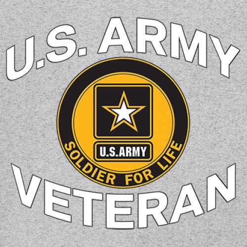 US Army Veteran Soldier For Life Sweatshirt Military DD 214 Patriotic Crewneck