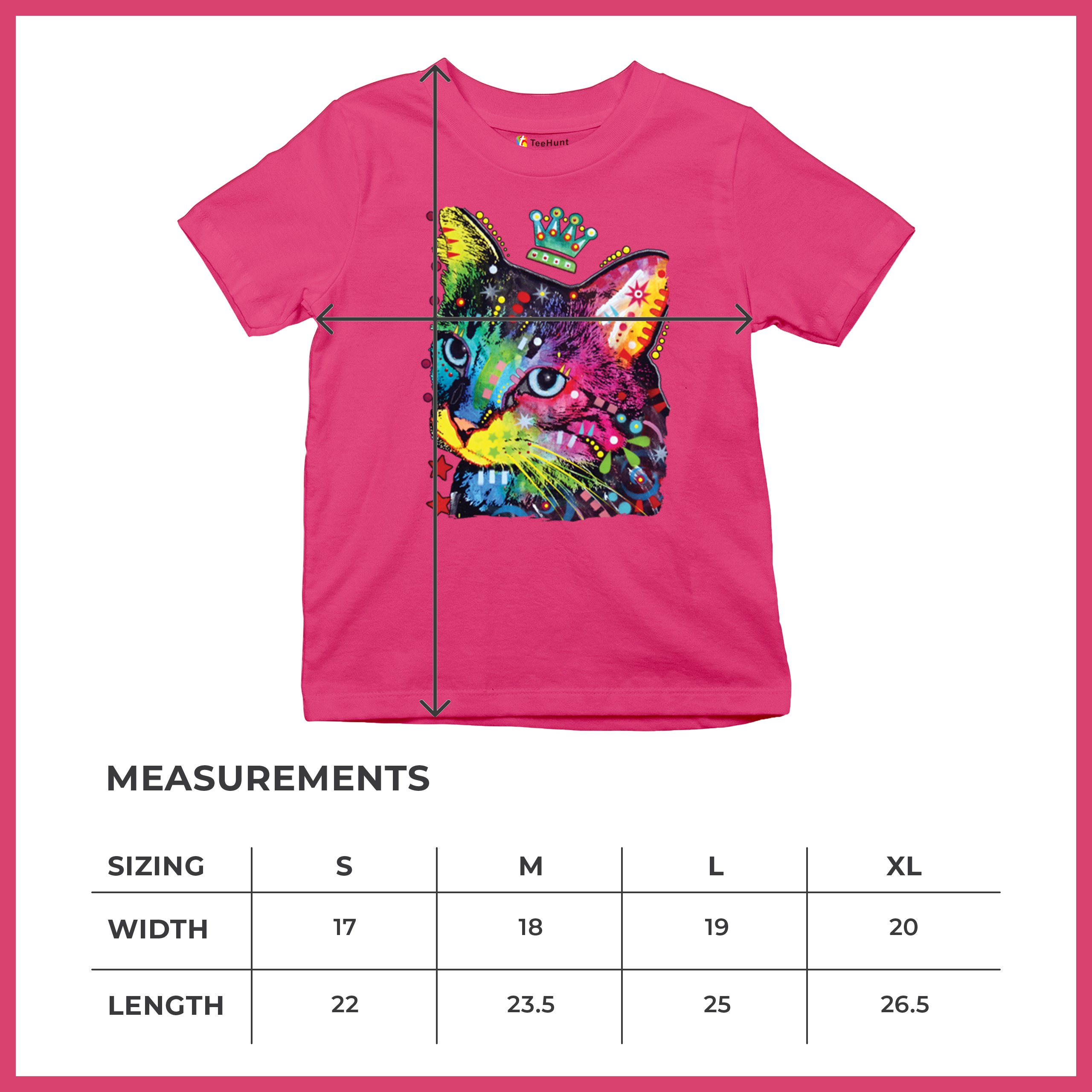 Cute Thinking Crowned Cat Youth T-shirt Dean Russo Colorful Kitten Kids - Picture 50 of 50