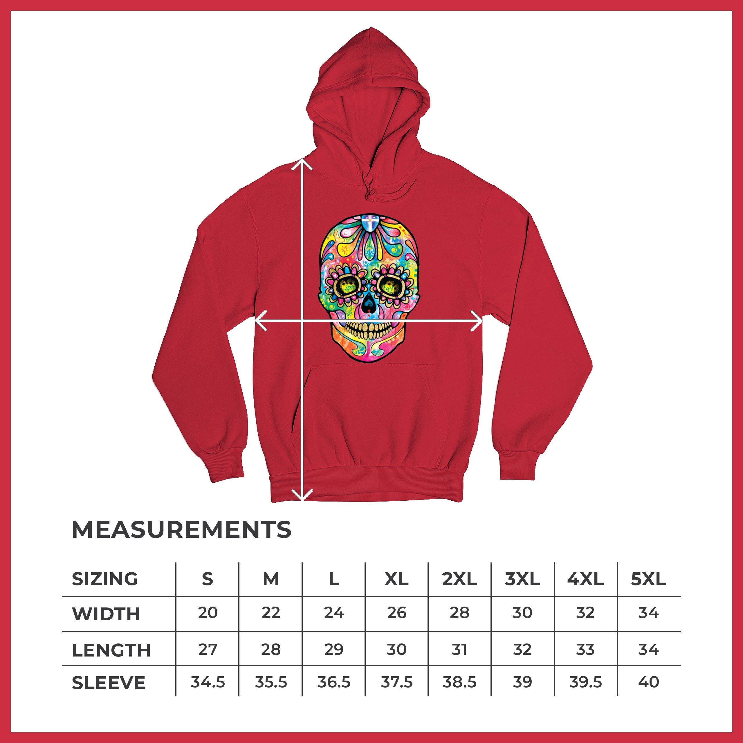 Dean Russo Sugar Skull Sweatshirt Day of the Dead Neon Calavera Hoodie - Picture 36 of 57