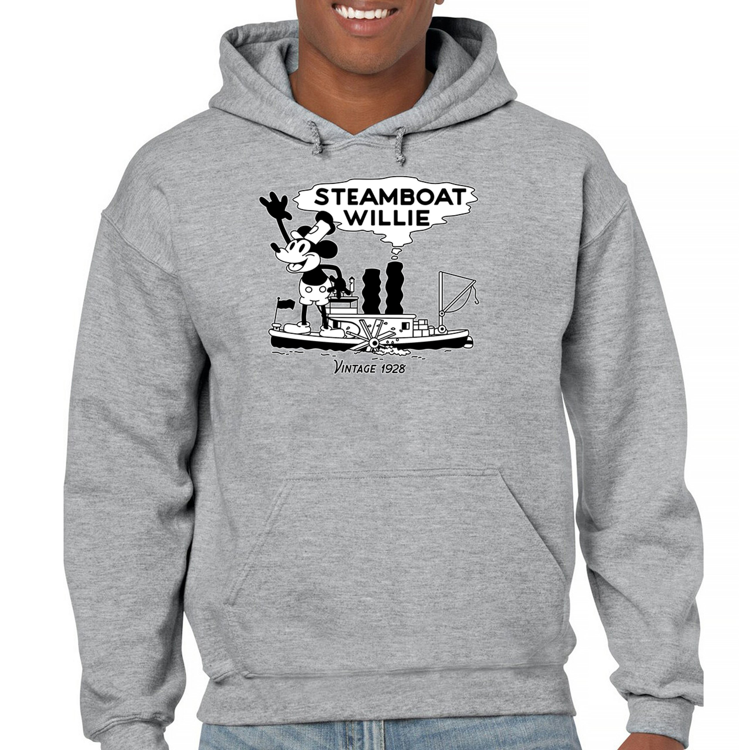 Steamboat Willie Vintage 1928 Sweatshirt Classic Timeless Tradition Hoodie - Picture 16 of 57