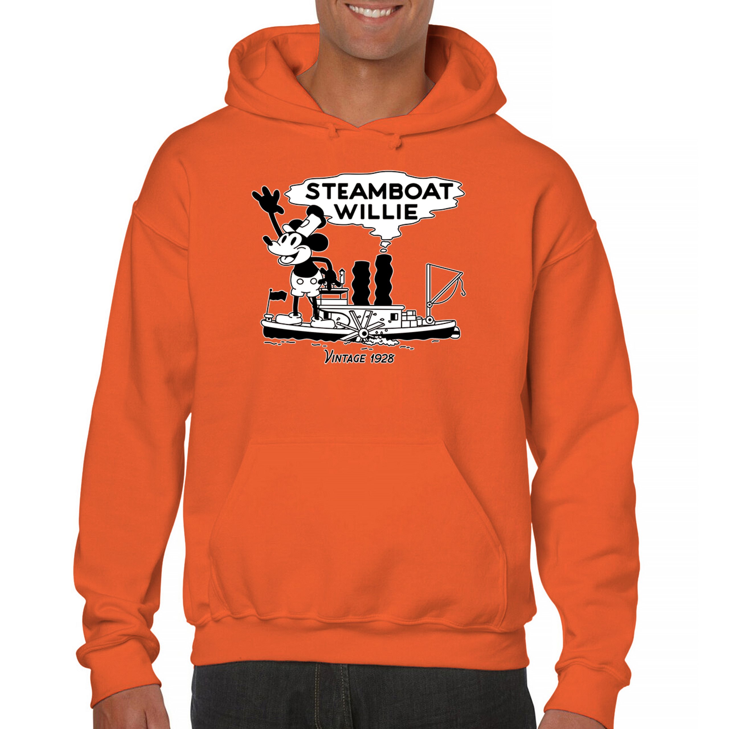 Steamboat Willie Vintage 1928 Sweatshirt Classic Timeless Tradition Hoodie - Picture 23 of 57