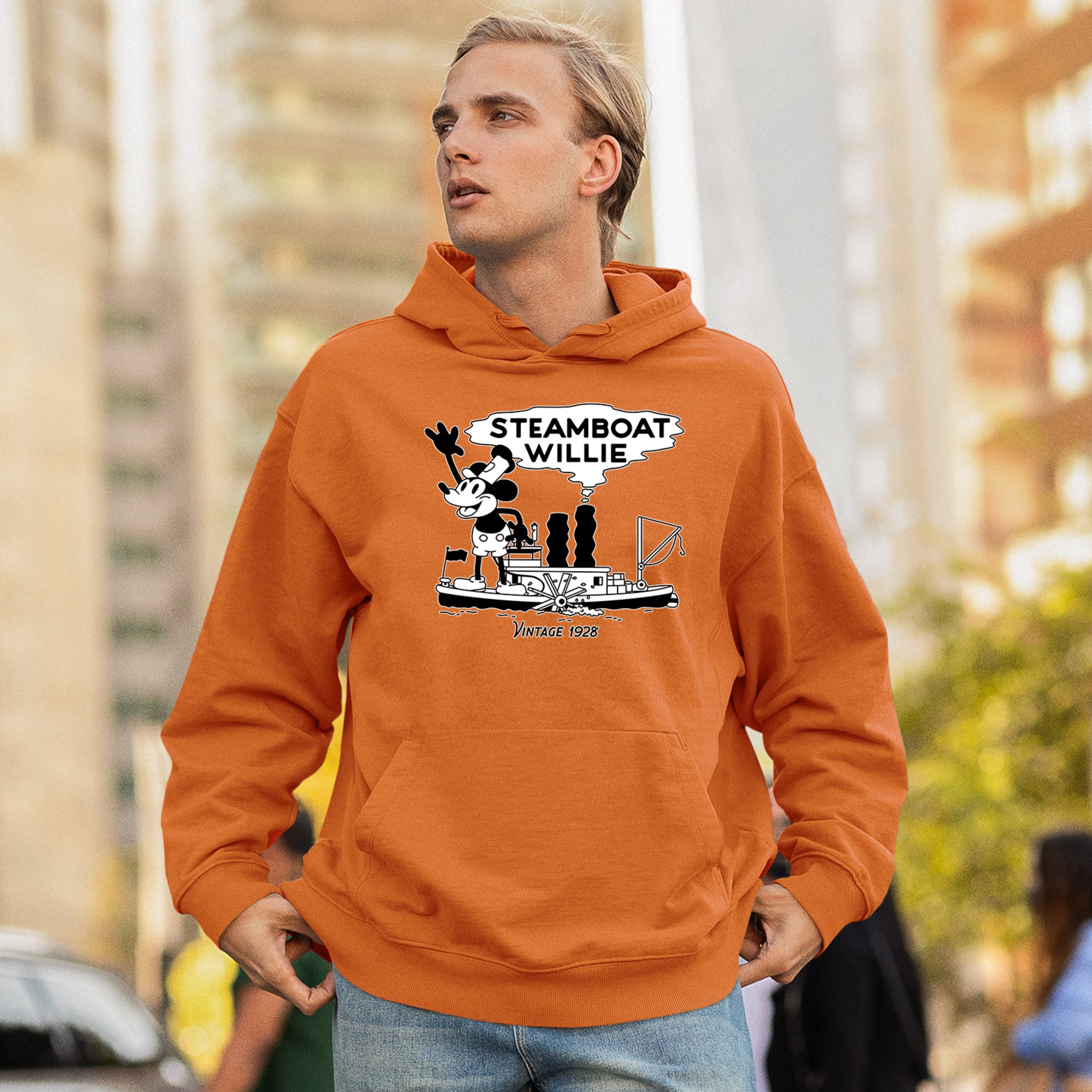 Steamboat Willie Vintage 1928 Sweatshirt Classic Timeless Tradition Hoodie - Picture 26 of 57