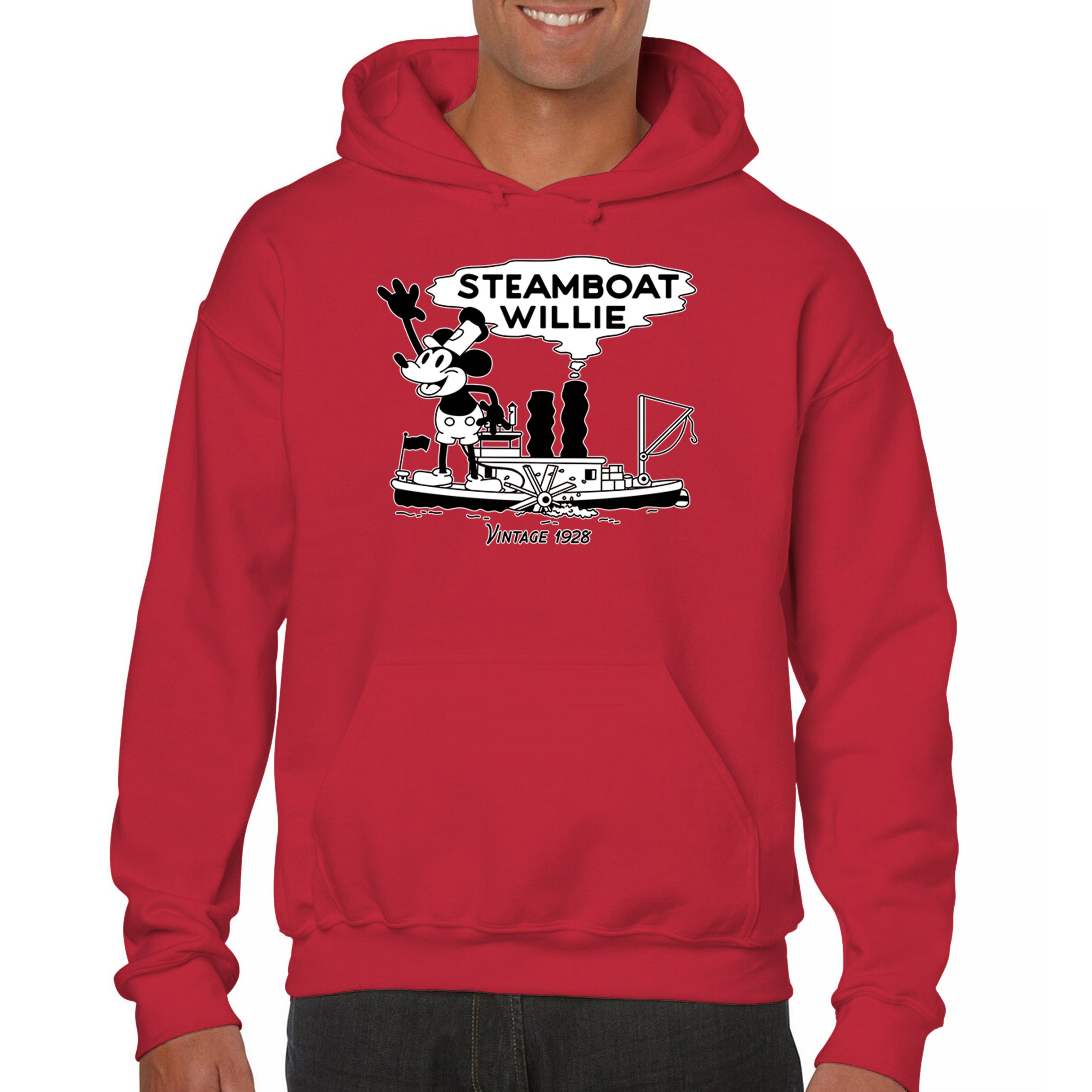 Steamboat Willie Vintage 1928 Sweatshirt Classic Timeless Tradition Hoodie - Picture 2 of 57