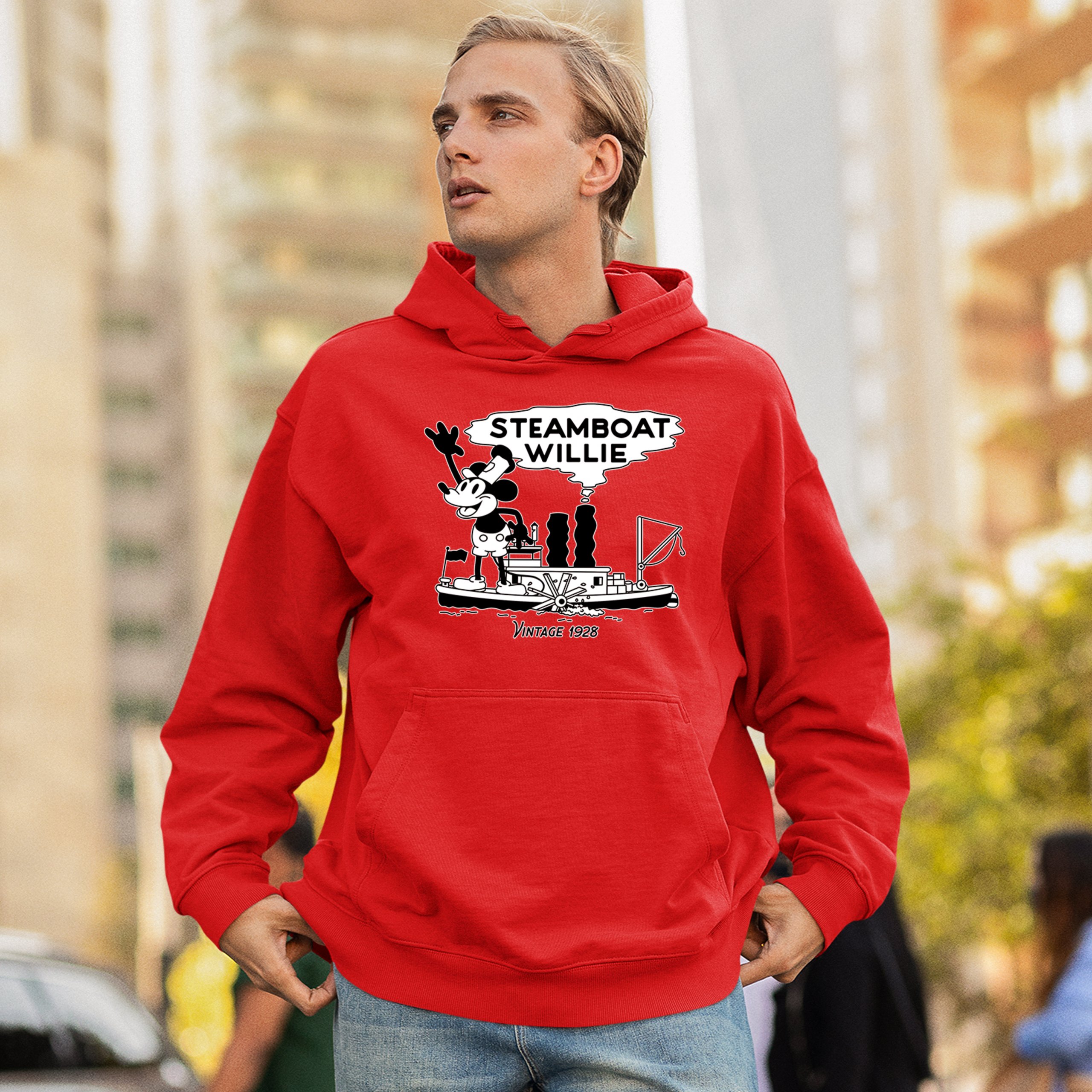 Steamboat Willie Vintage 1928 Sweatshirt Classic Timeless Tradition Hoodie - Picture 5 of 57