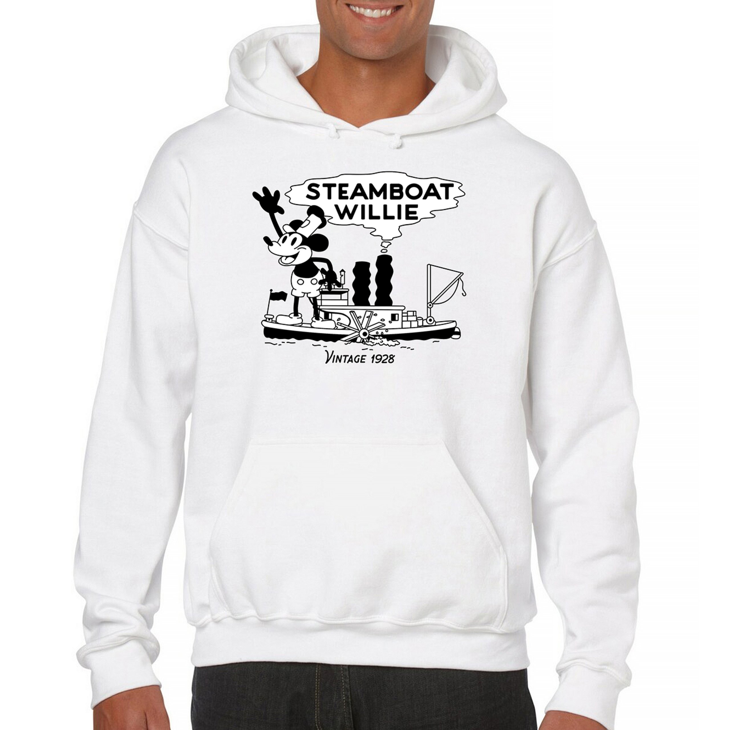 Steamboat Willie Vintage 1928 Sweatshirt Classic Timeless Tradition Hoodie - Picture 37 of 57