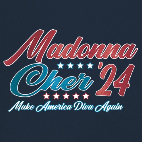 Madonna Cher 2024 Make America Diva Again Women's Tank Top Pop Culture Icon - Picture 25 of 36