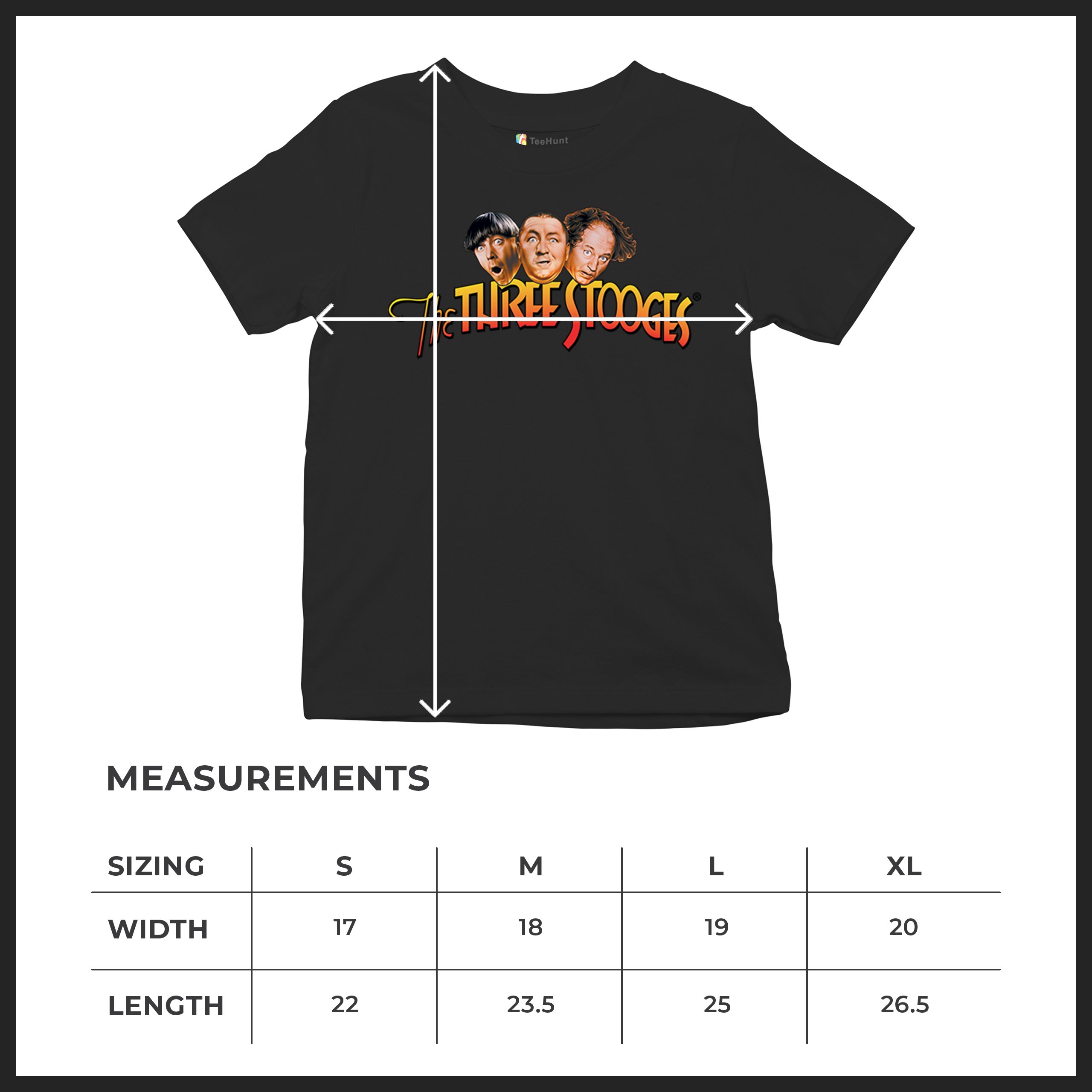 The Three Stooges Youth T-shirt Funny 3 Wise Guys Curly Moe Larry Shemp Kids - Picture 8 of 50