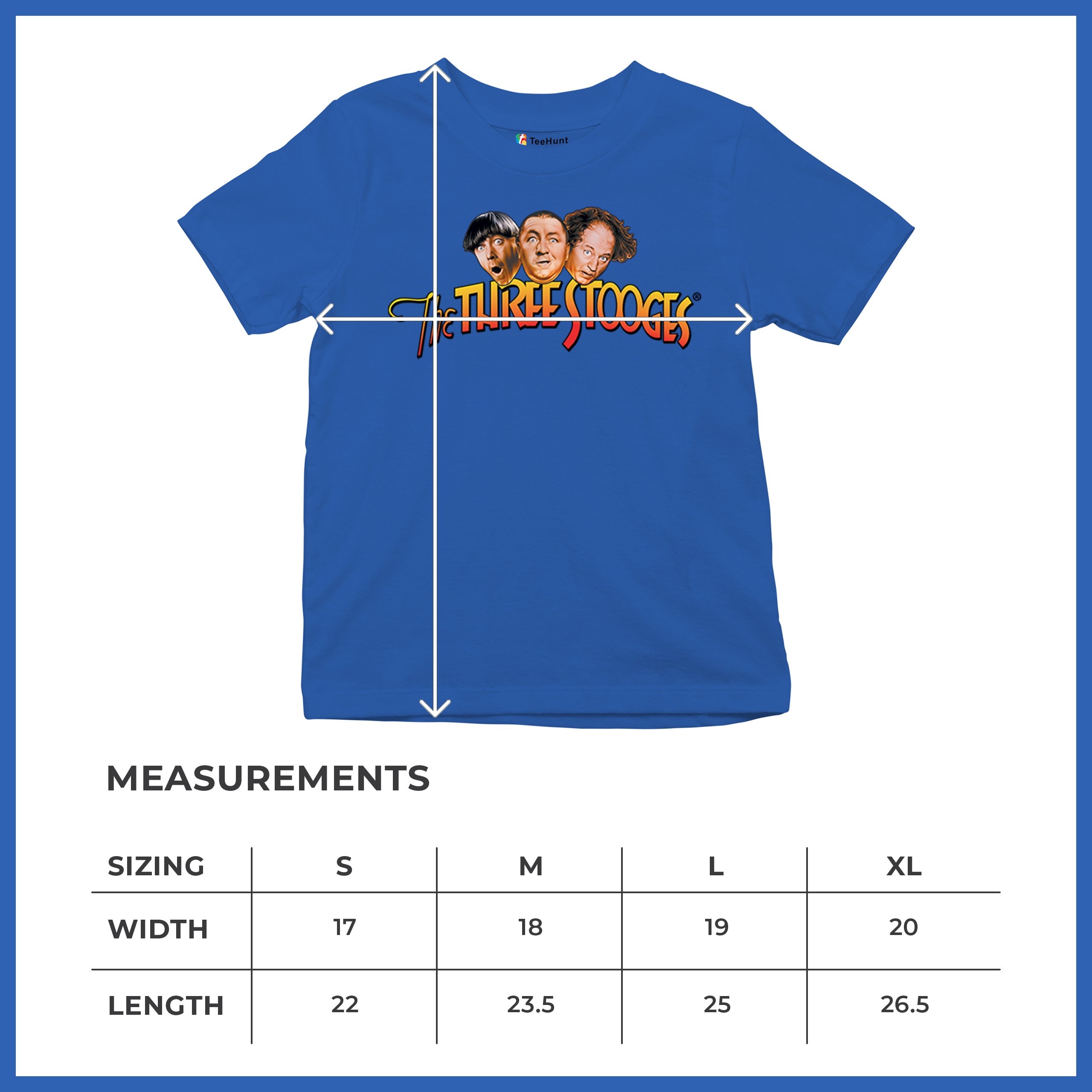 The Three Stooges Youth T-shirt Funny 3 Wise Guys Curly Moe Larry Shemp Kids - Picture 43 of 50