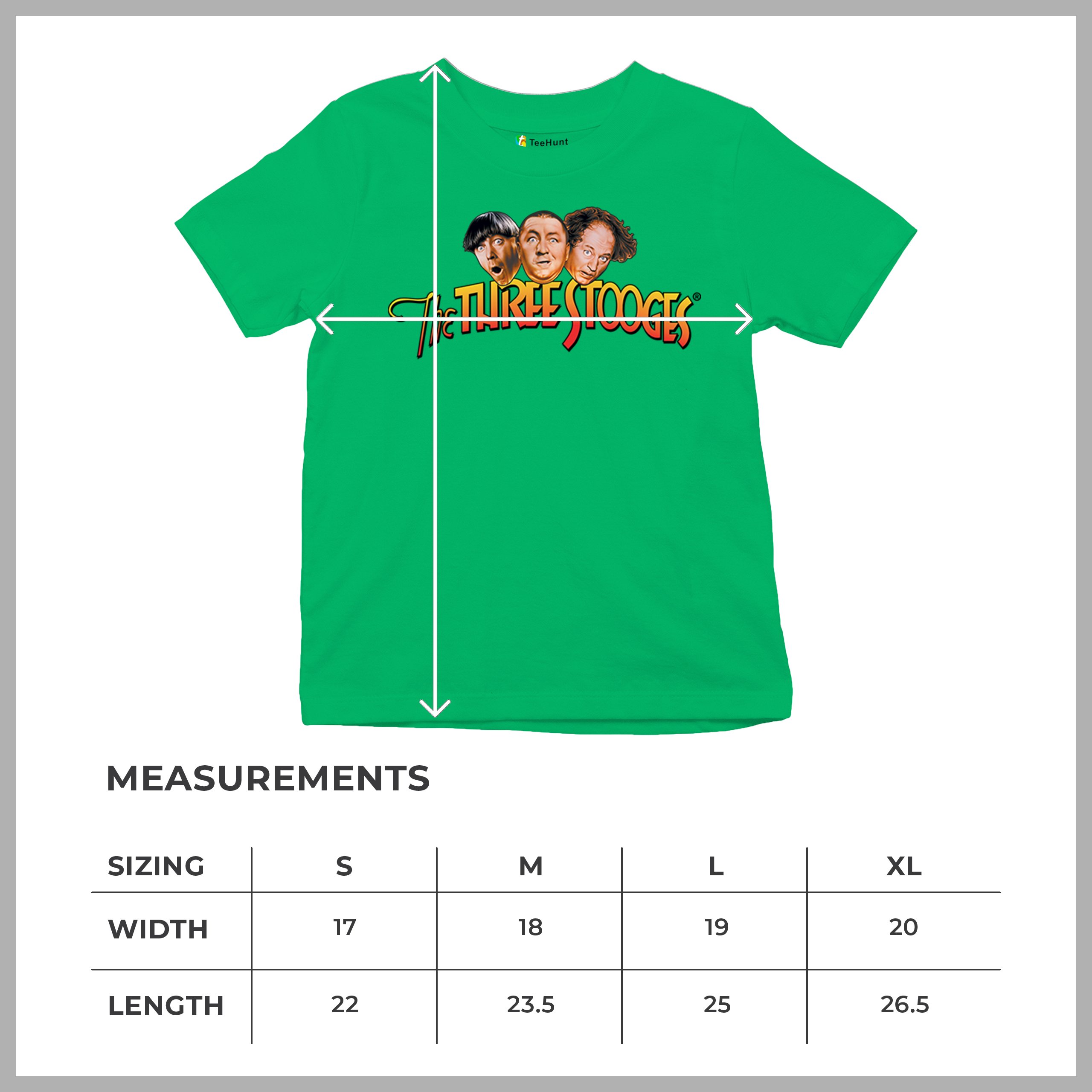 The Three Stooges Youth T-shirt Funny 3 Wise Guys Curly Moe Larry Shemp Kids - Picture 36 of 50