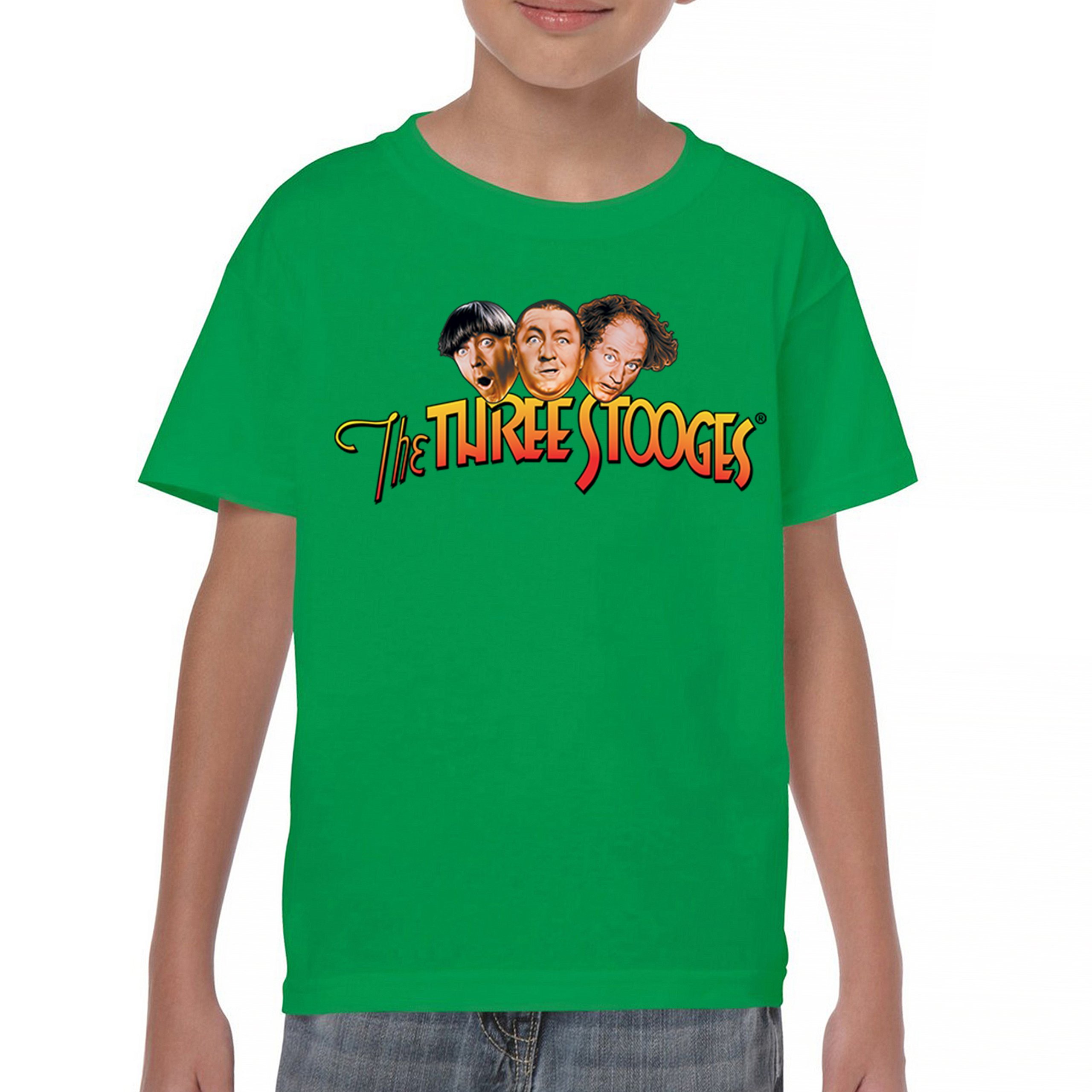 The Three Stooges Youth T-shirt Funny 3 Wise Guys Curly Moe Larry Shemp Kids - Picture 30 of 50