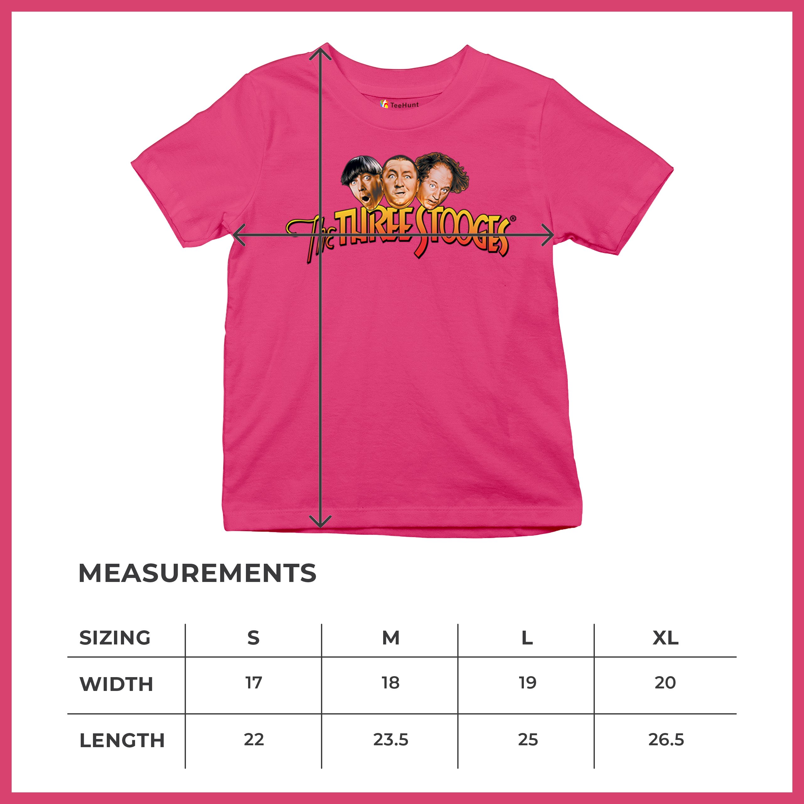 The Three Stooges Youth T-shirt Funny 3 Wise Guys Curly Moe Larry Shemp Kids - Picture 50 of 50