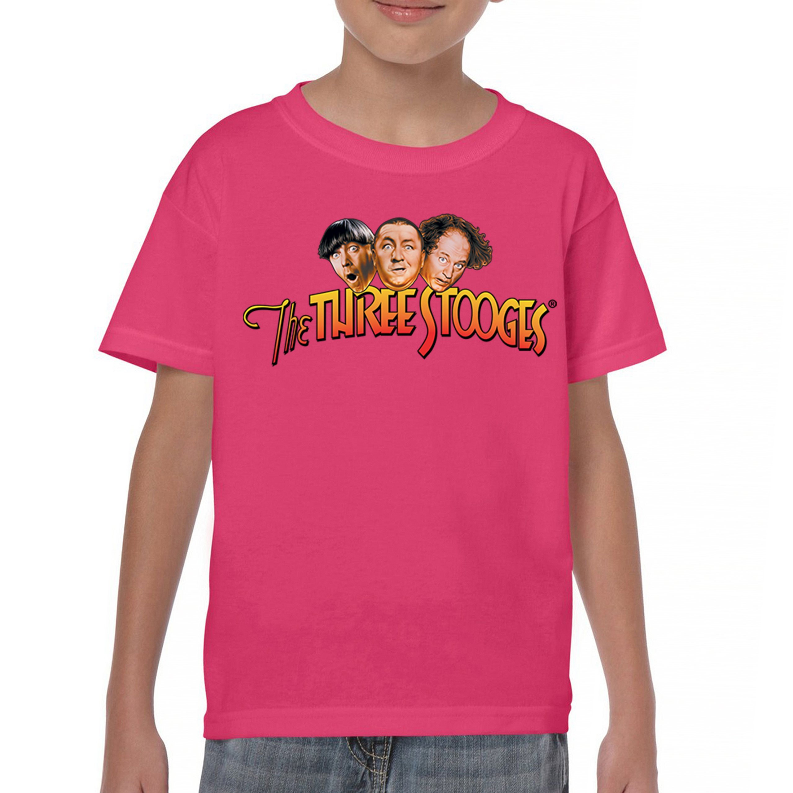 The Three Stooges Youth T-shirt Funny 3 Wise Guys Curly Moe Larry Shemp Kids - Picture 44 of 50