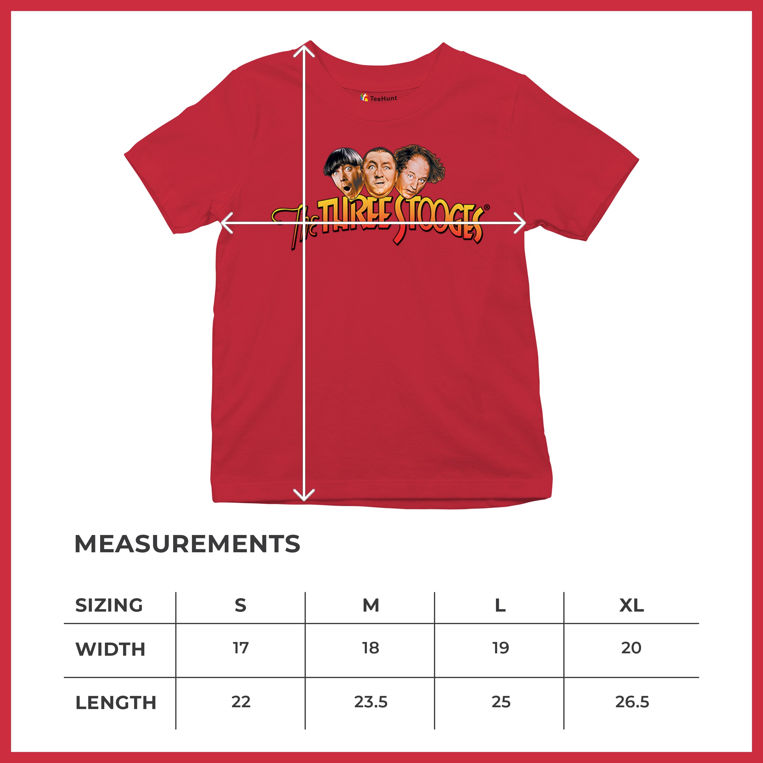 The Three Stooges Youth T-shirt Funny 3 Wise Guys Curly Moe Larry Shemp Kids - Picture 22 of 50