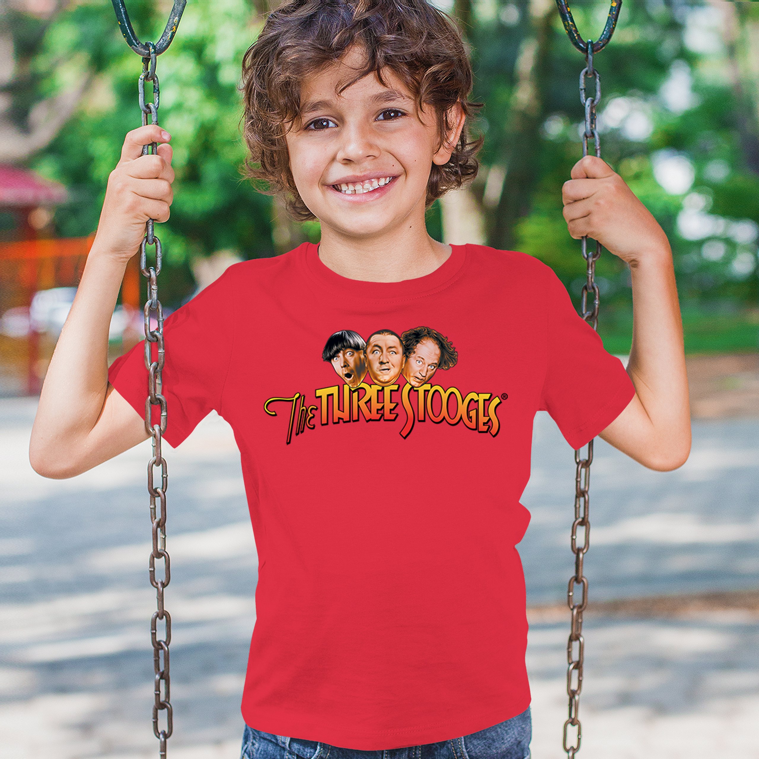The Three Stooges Youth T-shirt Funny 3 Wise Guys Curly Moe Larry Shemp Kids - Picture 19 of 50