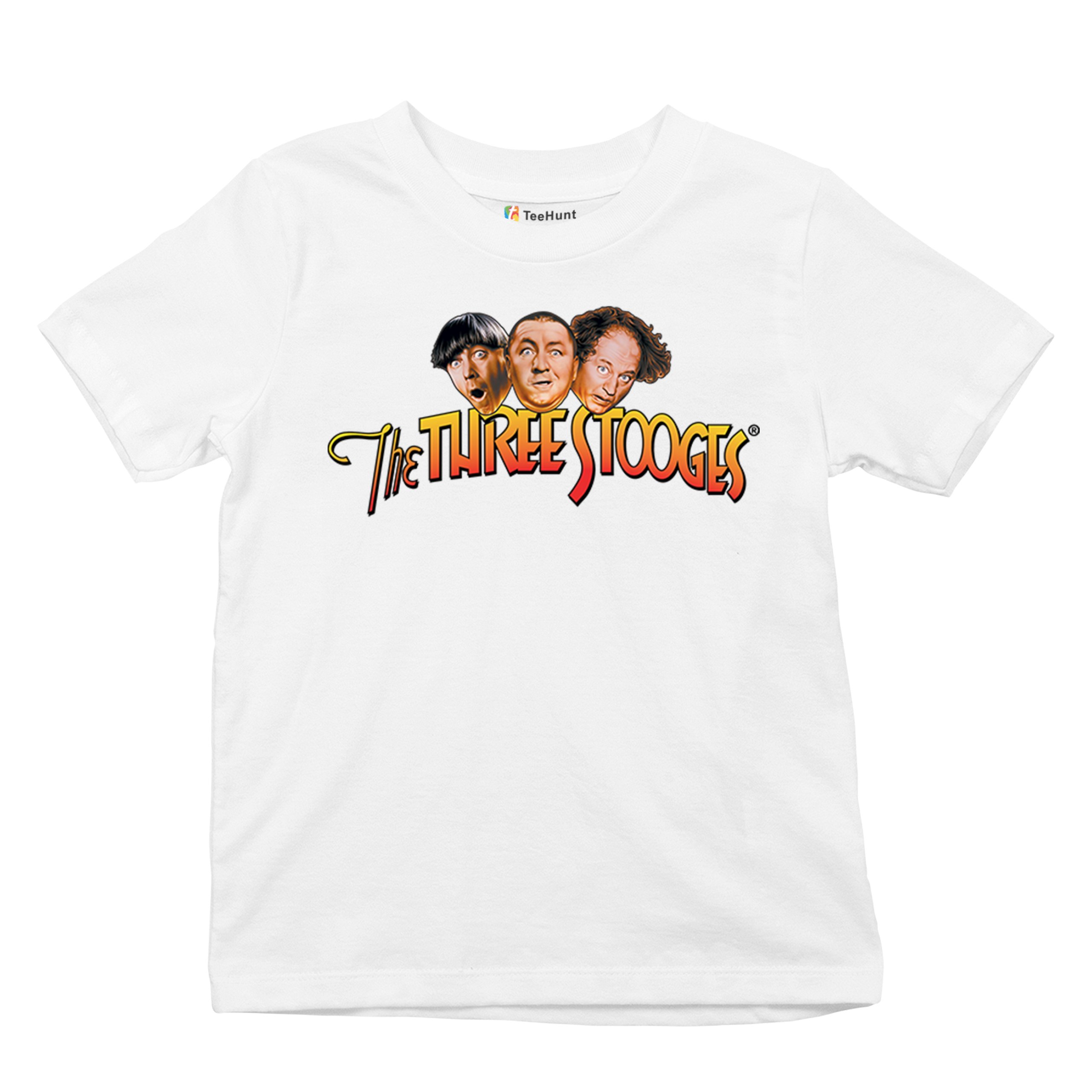 The Three Stooges Youth T-shirt Funny 3 Wise Guys Curly Moe Larry Shemp Kids - Picture 27 of 50