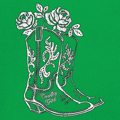 Country Girl Boots Youth T-shirt Vintage Cowgirl Western Floral Cute Gift Kids - Picture 32 of 50