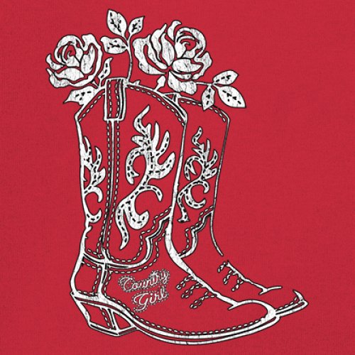 Country Girl Boots Youth T-shirt Vintage Cowgirl Western Floral Cute Gift Kids - Picture 18 of 50