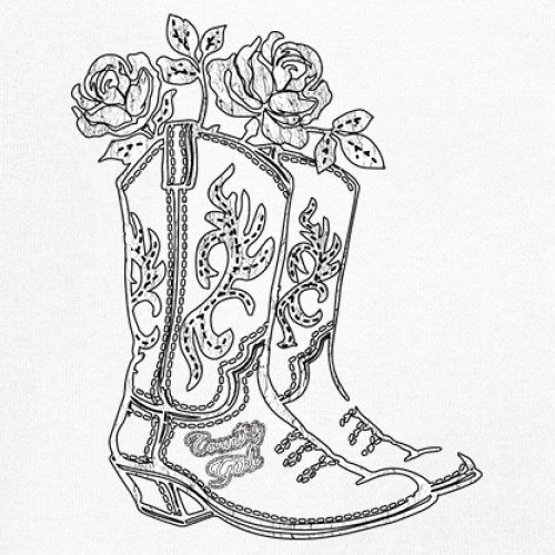 Country Girl Boots Youth T-shirt Vintage Cowgirl Western Floral Cute Gift Kids - Picture 25 of 50