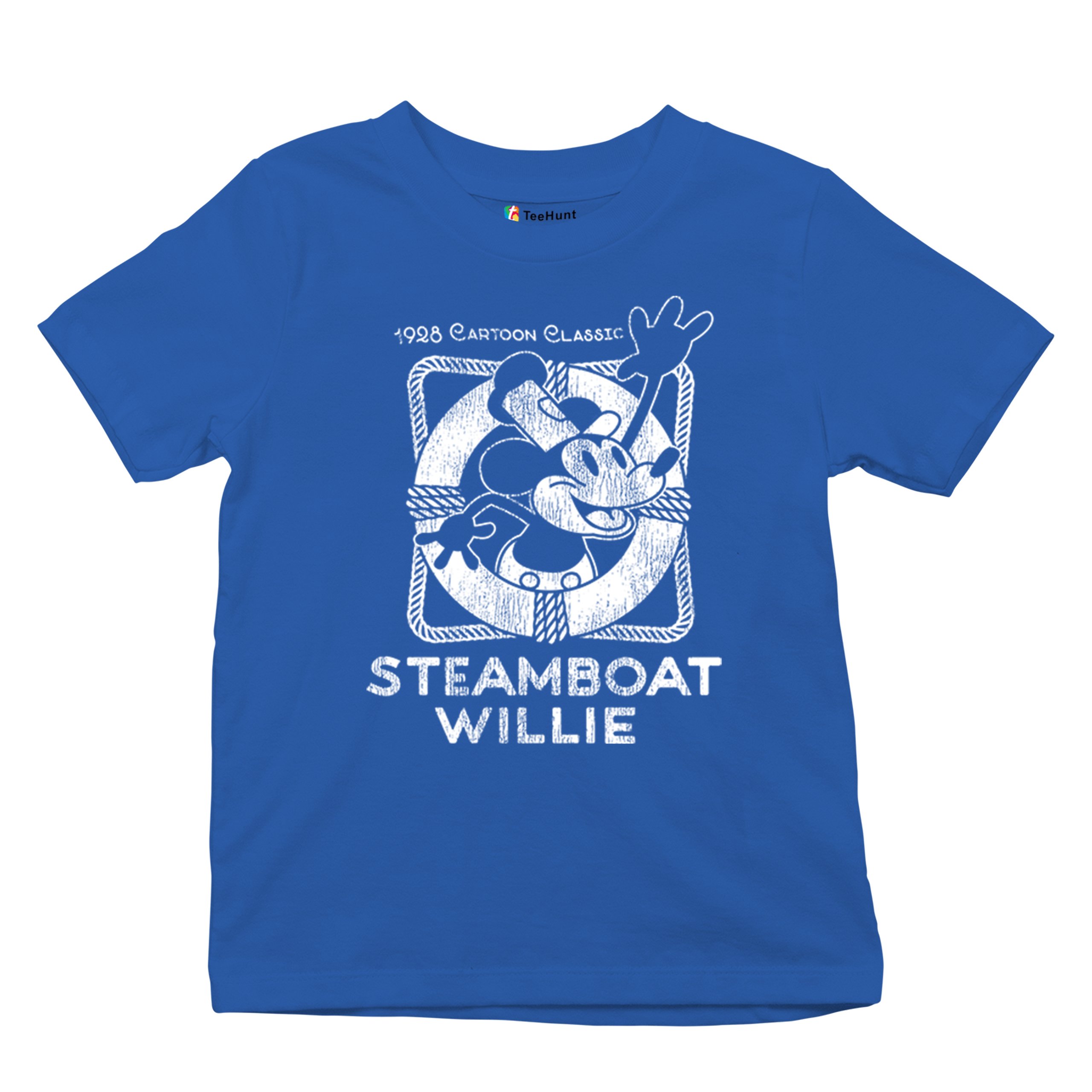 Steamboat Willie Vintage Life Preserver Youth T-shirt Cartoon Classic Kids - Picture 27 of 29