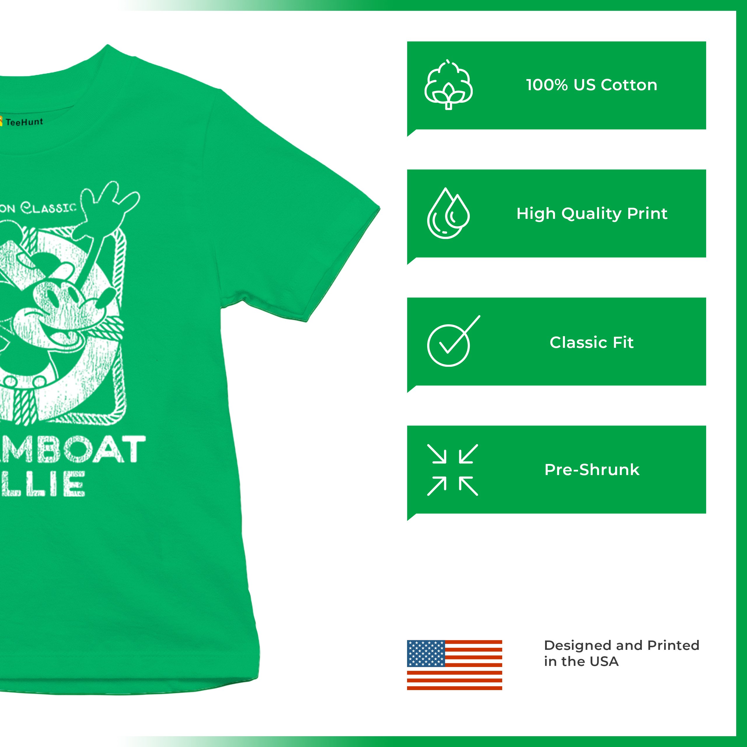 Steamboat Willie Vintage Life Preserver Youth T-shirt Cartoon Classic Kids - Picture 21 of 29