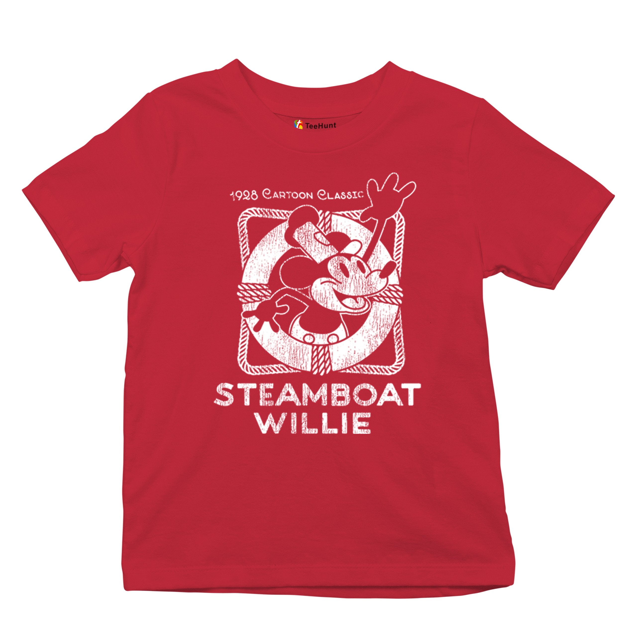 Steamboat Willie Vintage Life Preserver Youth T-shirt Cartoon Classic Kids - Picture 13 of 29