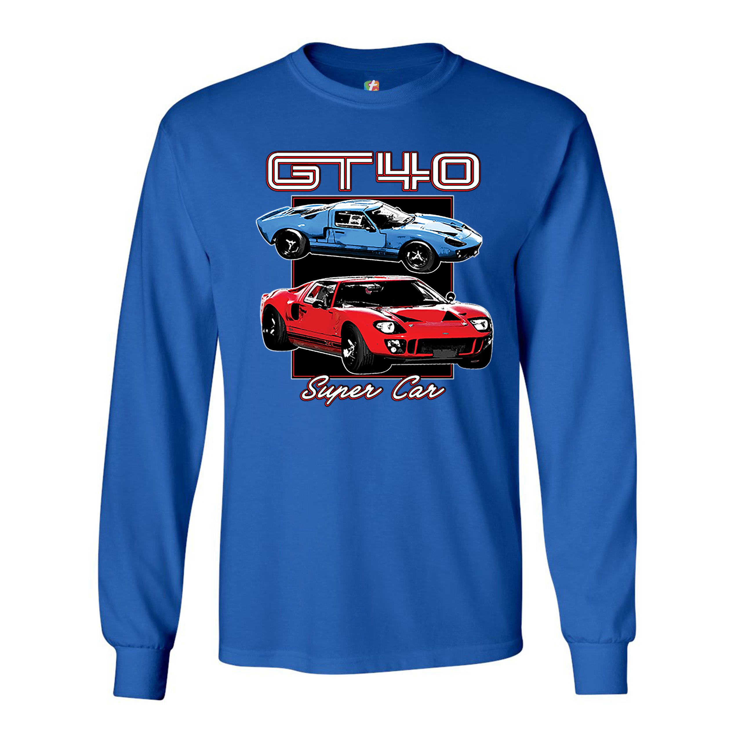 Ford GT40 Long Sleeve T-shirt American Vintage Super Car Retro Licensed