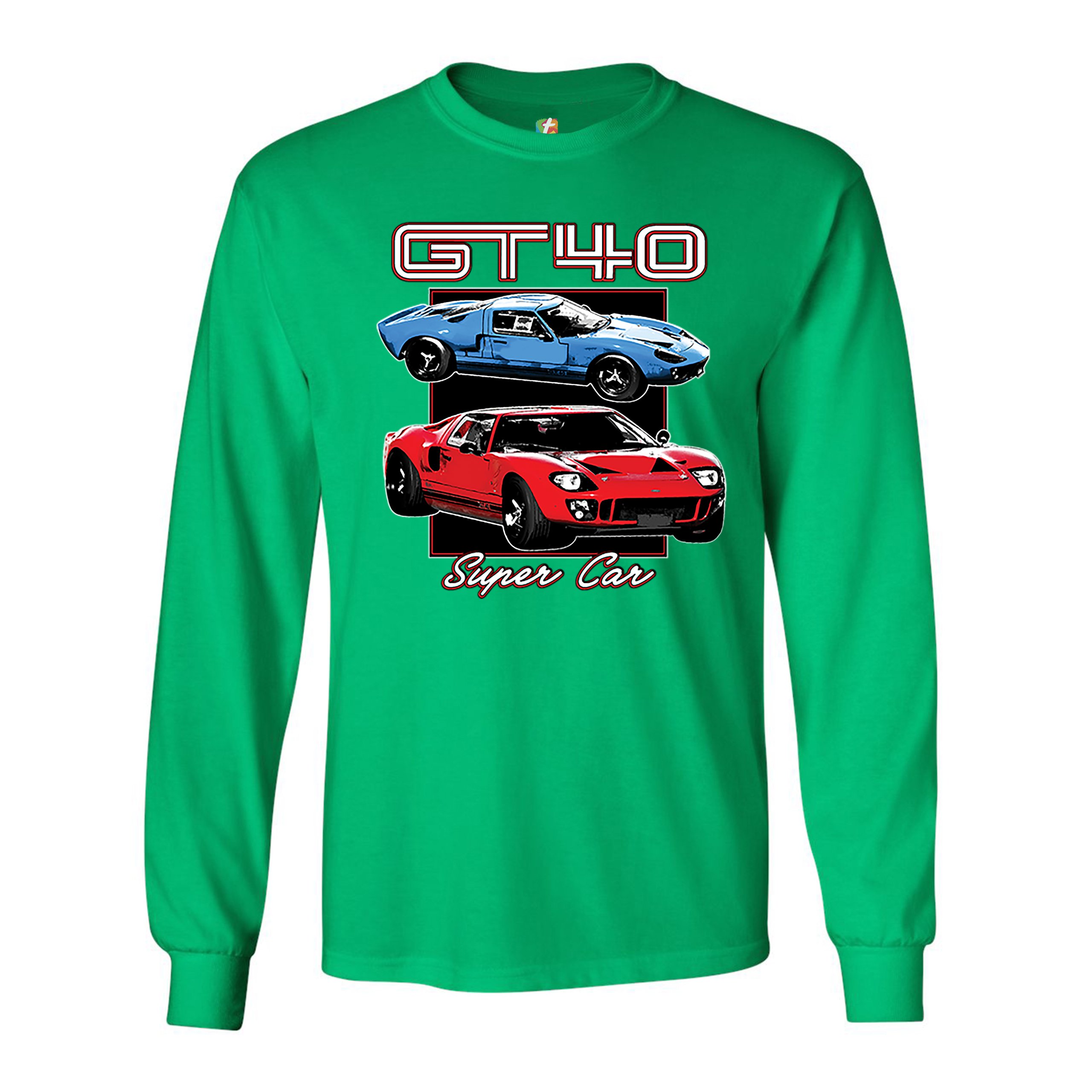 Ford GT40 Long Sleeve T-shirt American Vintage Super Car Retro Licensed