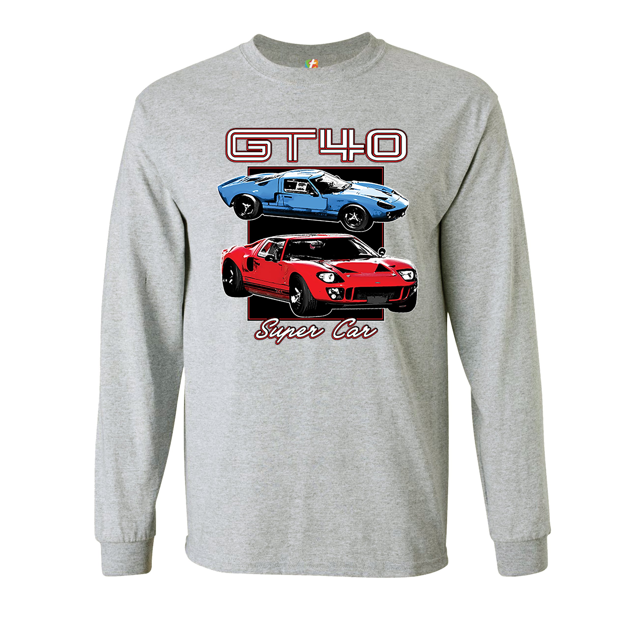 Ford GT40 Long Sleeve T-shirt American Vintage Super Car Retro Licensed