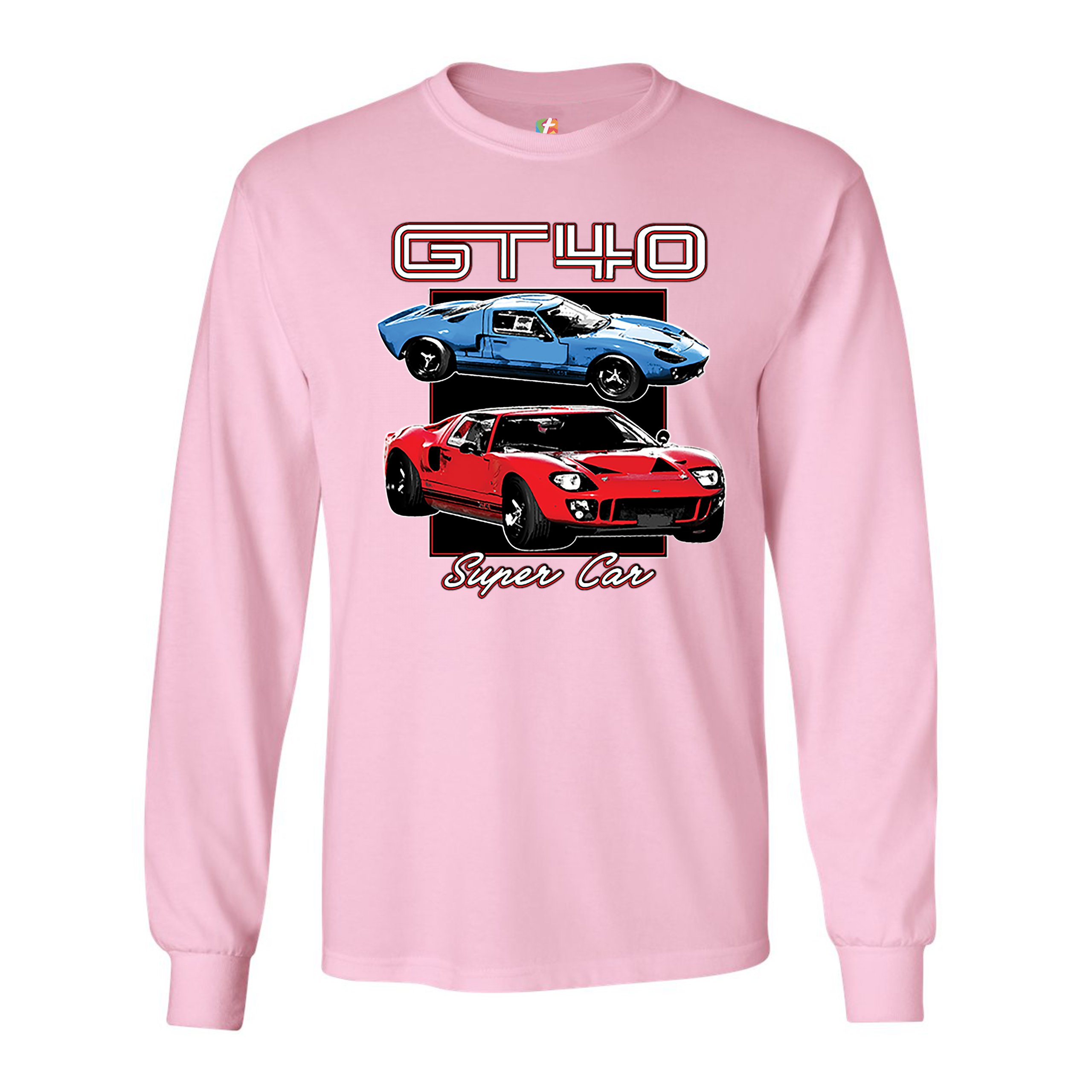 Ford GT40 Long Sleeve T-shirt American Vintage Super Car Retro Licensed