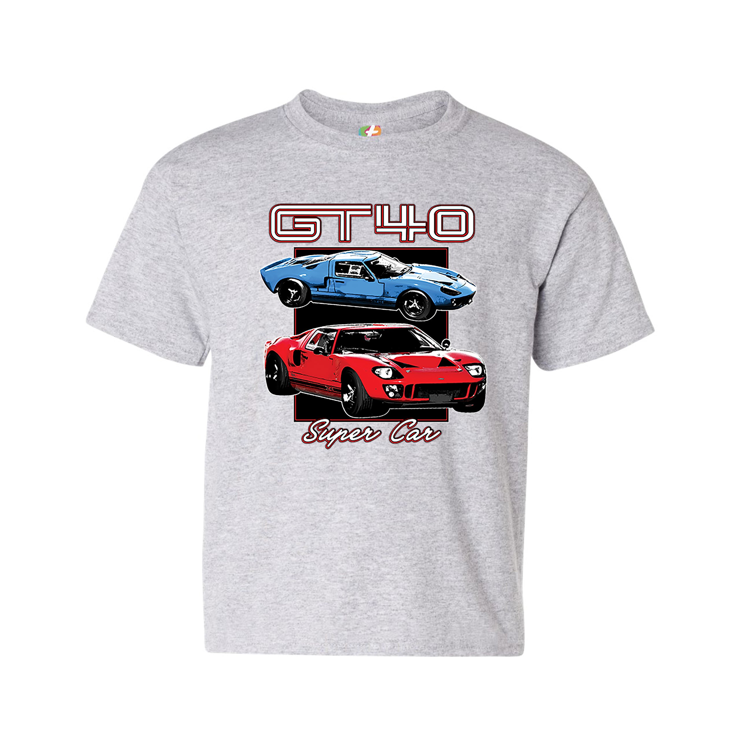 Ford GT40 Youth T-shirt American Vintage Super Car Retro Licensed Kids - Picture 8 of 30